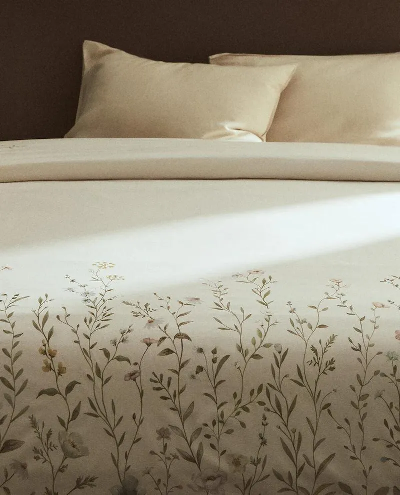 COPRIPIUMINO CON STAMPA A FIORI