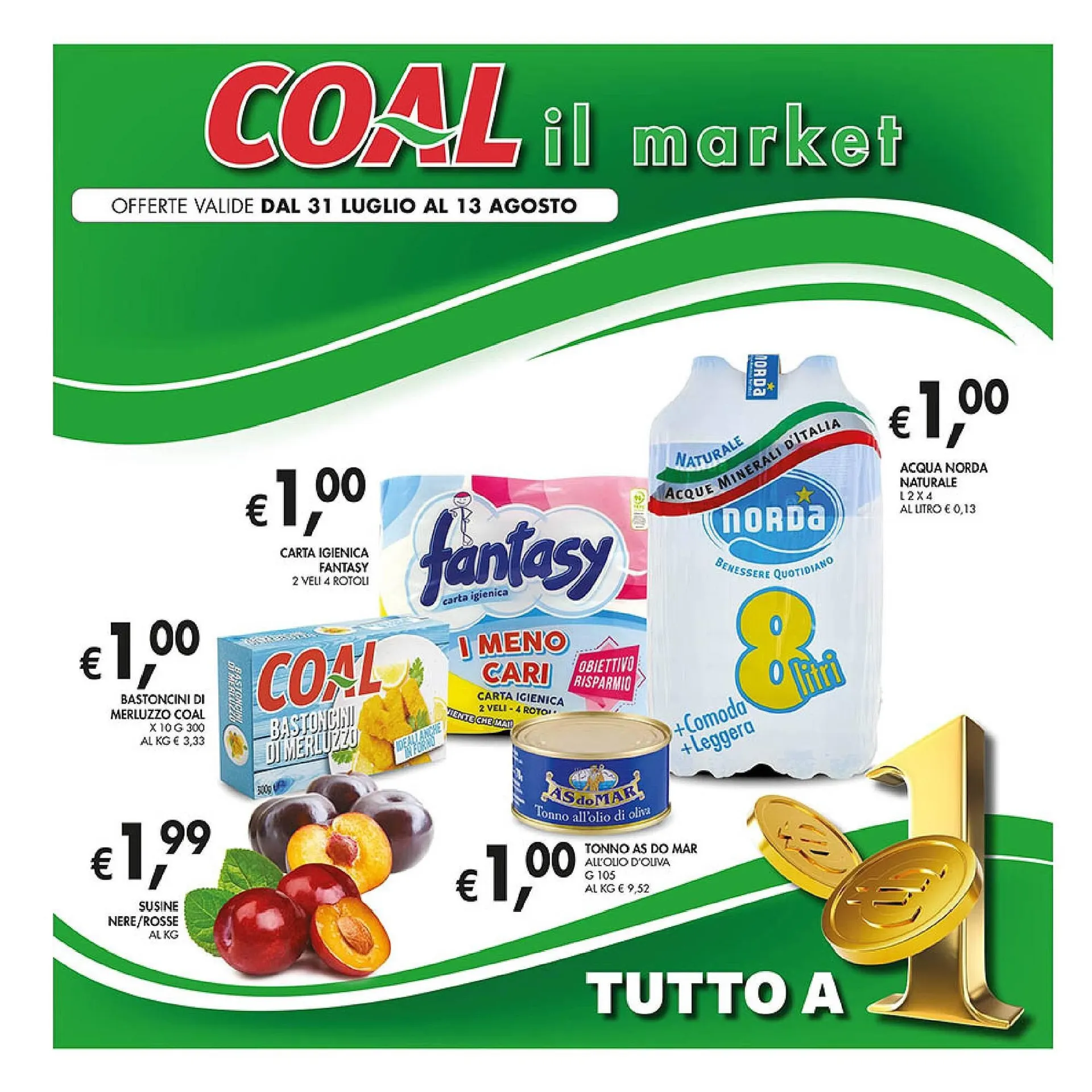 Volantino Coal da 31 luglio a 13 agosto di 2025 - Pagina del volantino 1