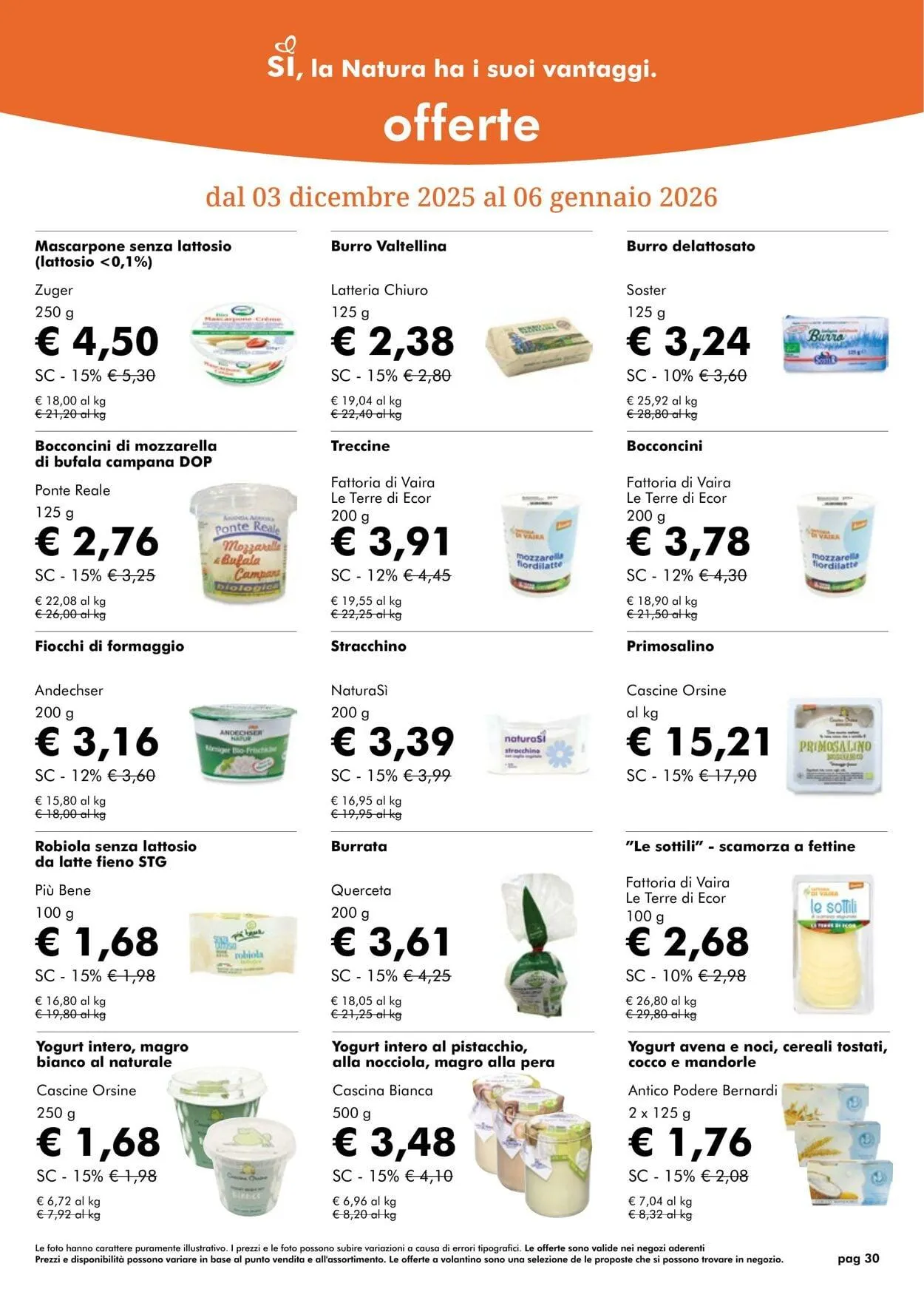 Natura Sì Volantino attuale da 1 dicembre a 1 gennaio di 2026 - Pagina del volantino 30