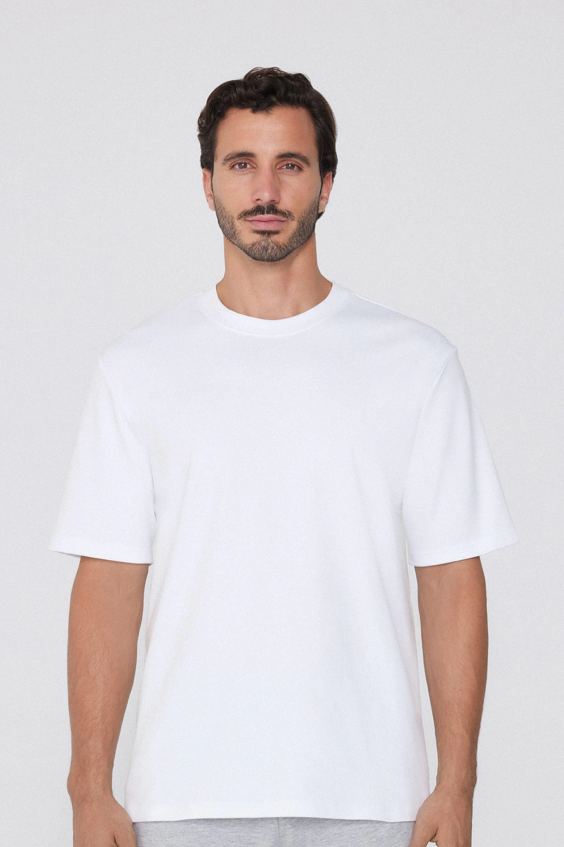 T-Shirt Girocollo 100% Cotone Pesante