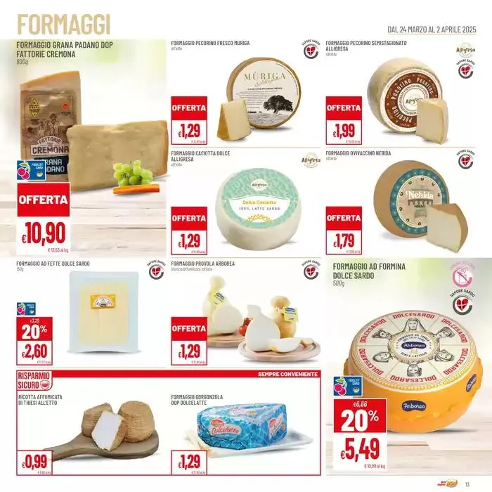 Grandi marche fino al 50% da 25 marzo a 2 aprile di 2025 - Pagina del volantino 13