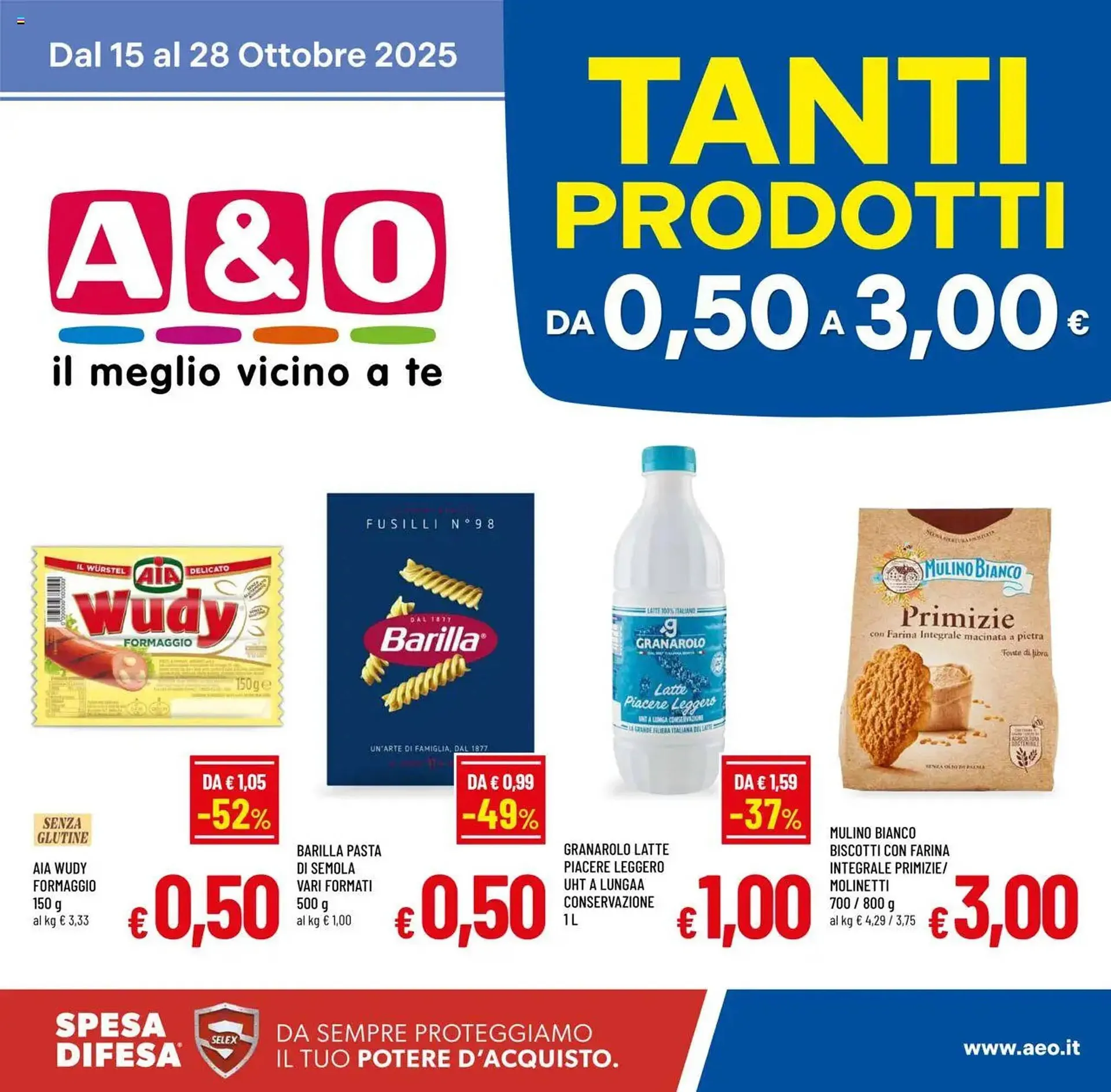 Volantino A&O da 15 ottobre a 28 ottobre di 2025 - Pagina del volantino 1