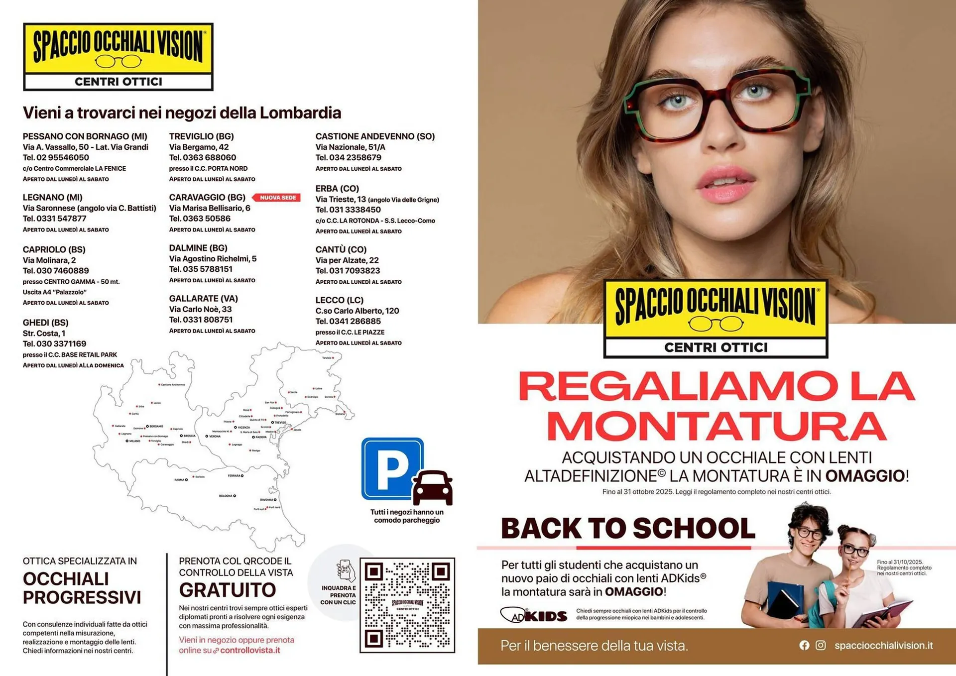 volantino Spaccio Occhiali Vision da 2 settembre a 31 ottobre di 2025 - Pagina del volantino 1