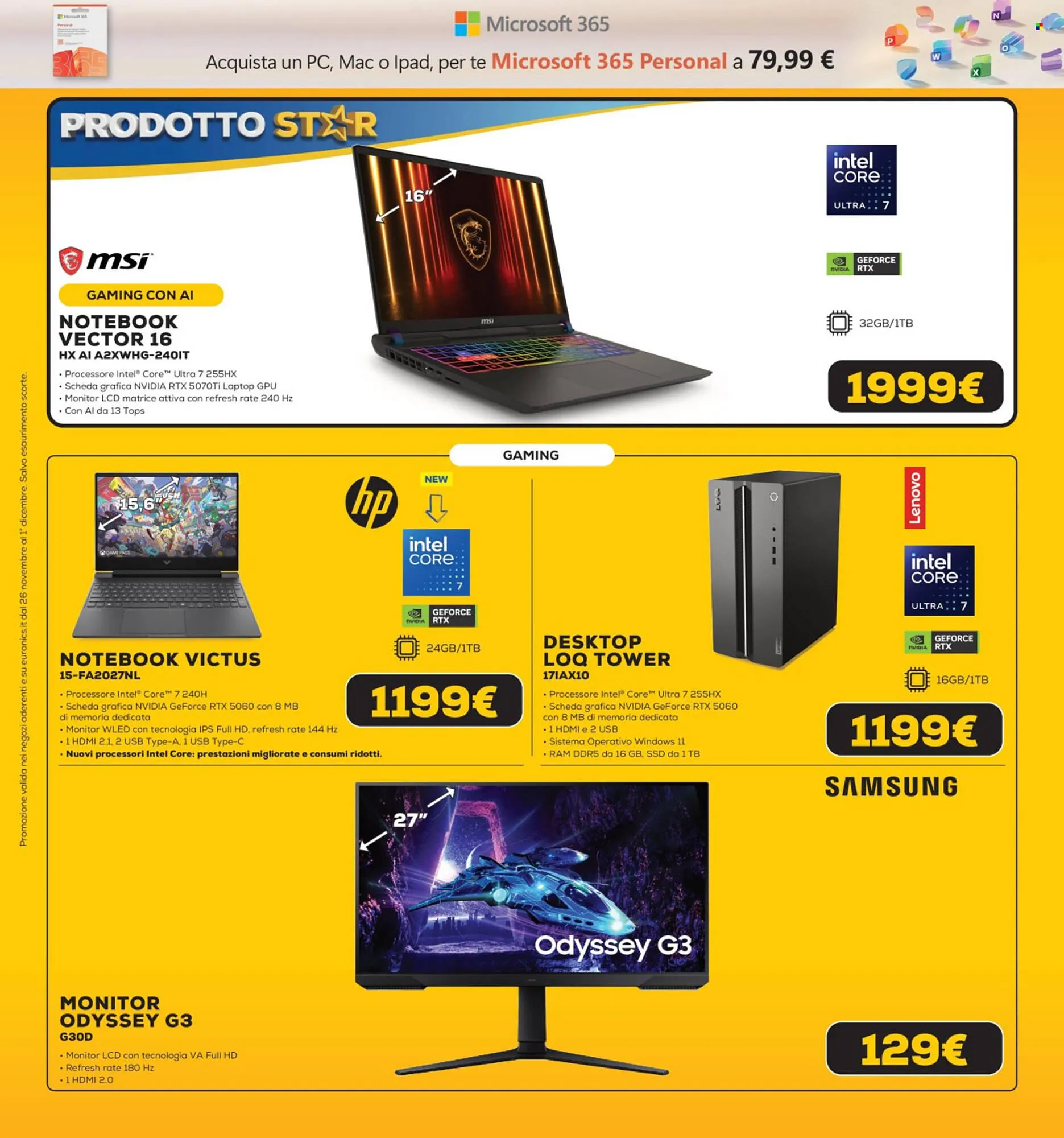 Volantino Euronics da 26 novembre a 1 dicembre di 2025 - Pagina del volantino 26