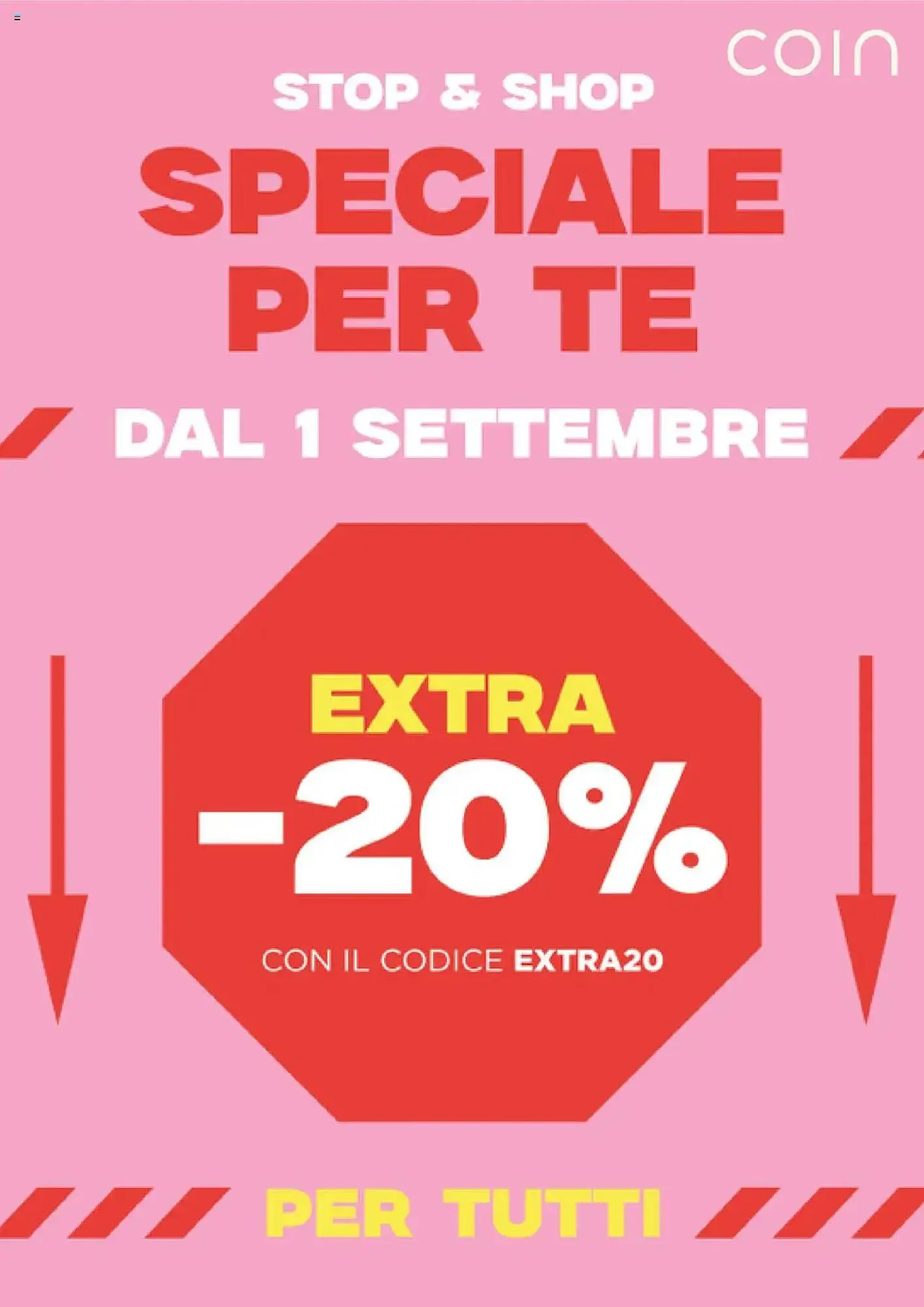 volantino Coin da 8 settembre a 5 ottobre di 2025 - Pagina del volantino 1