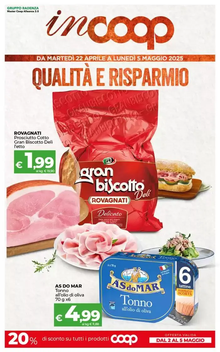 Qualita e risparmio! da 22 aprile a 5 maggio di 2025 - Pagina del volantino 1