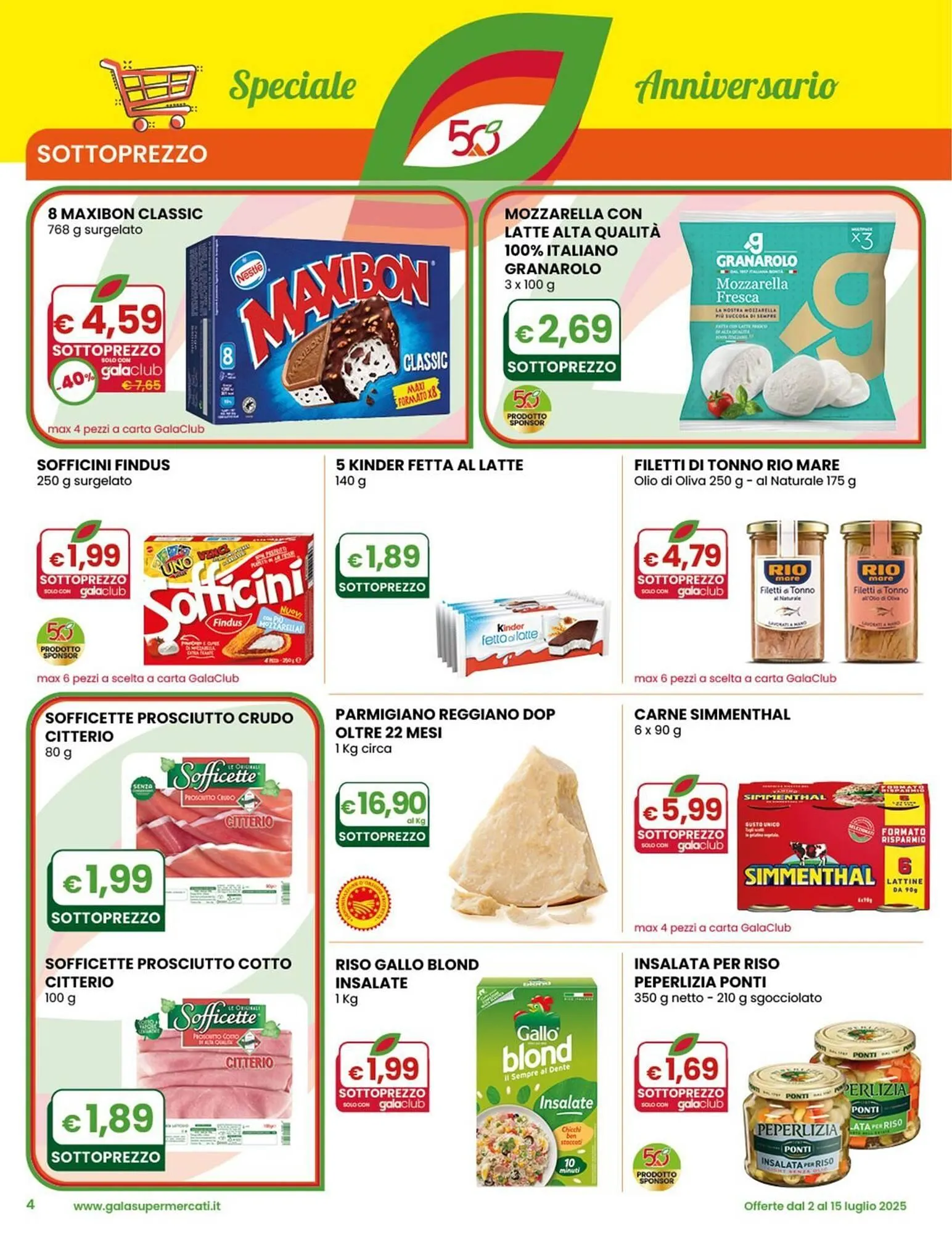 Volantino Gala Supermercati da 2 luglio a 15 luglio di 2025 - Pagina del volantino 4