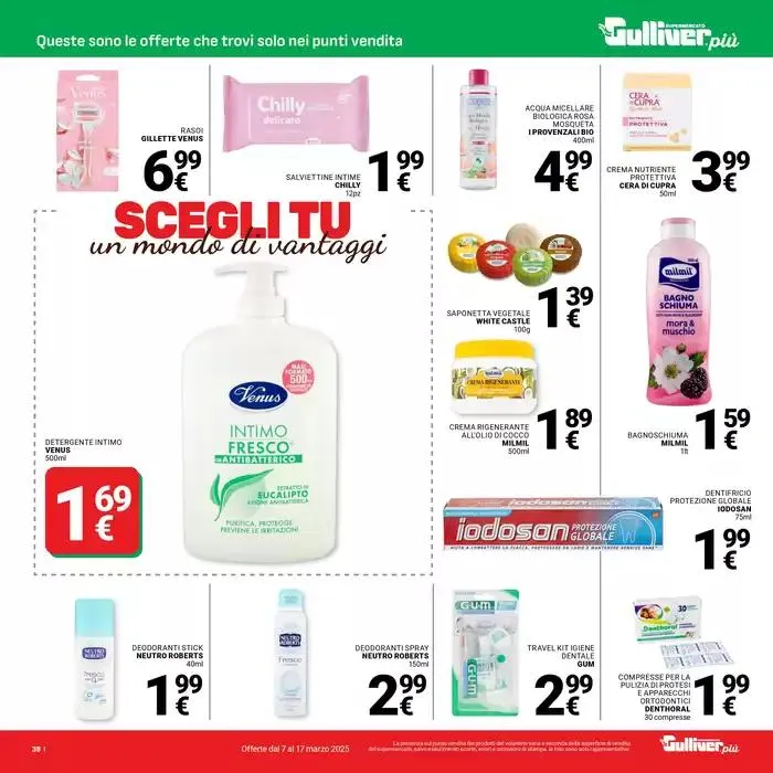 Scegli tu un mondo di vantaggi da 7 marzo a 17 marzo di 2025 - Pagina del volantino 38