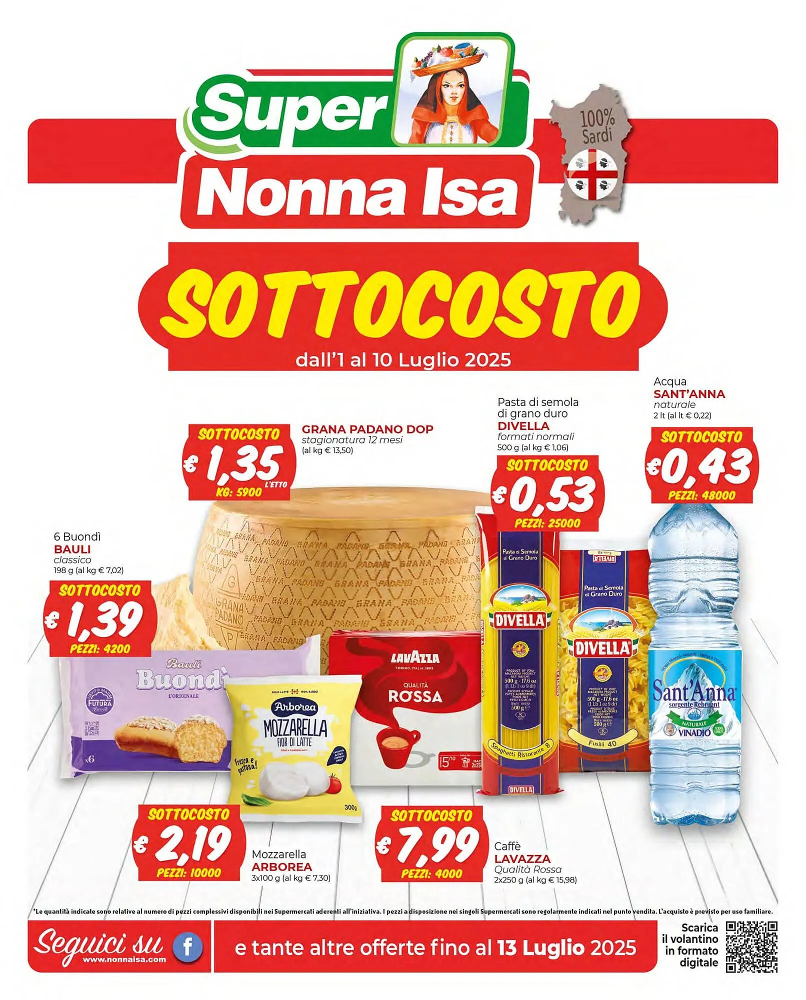 Volantino Supermercati Nonna Isa da 1 luglio a 13 luglio di 2025 - Pagina del volantino 1