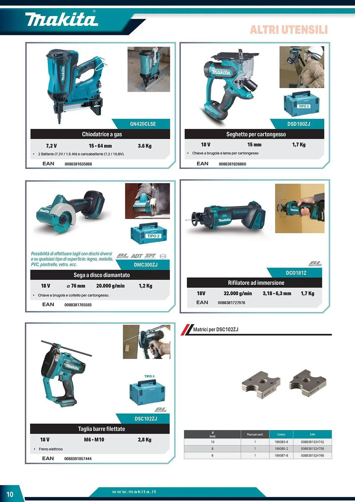 Volantino Makita da 5 giugno a 31 dicembre di 2025 - Pagina del volantino 10
