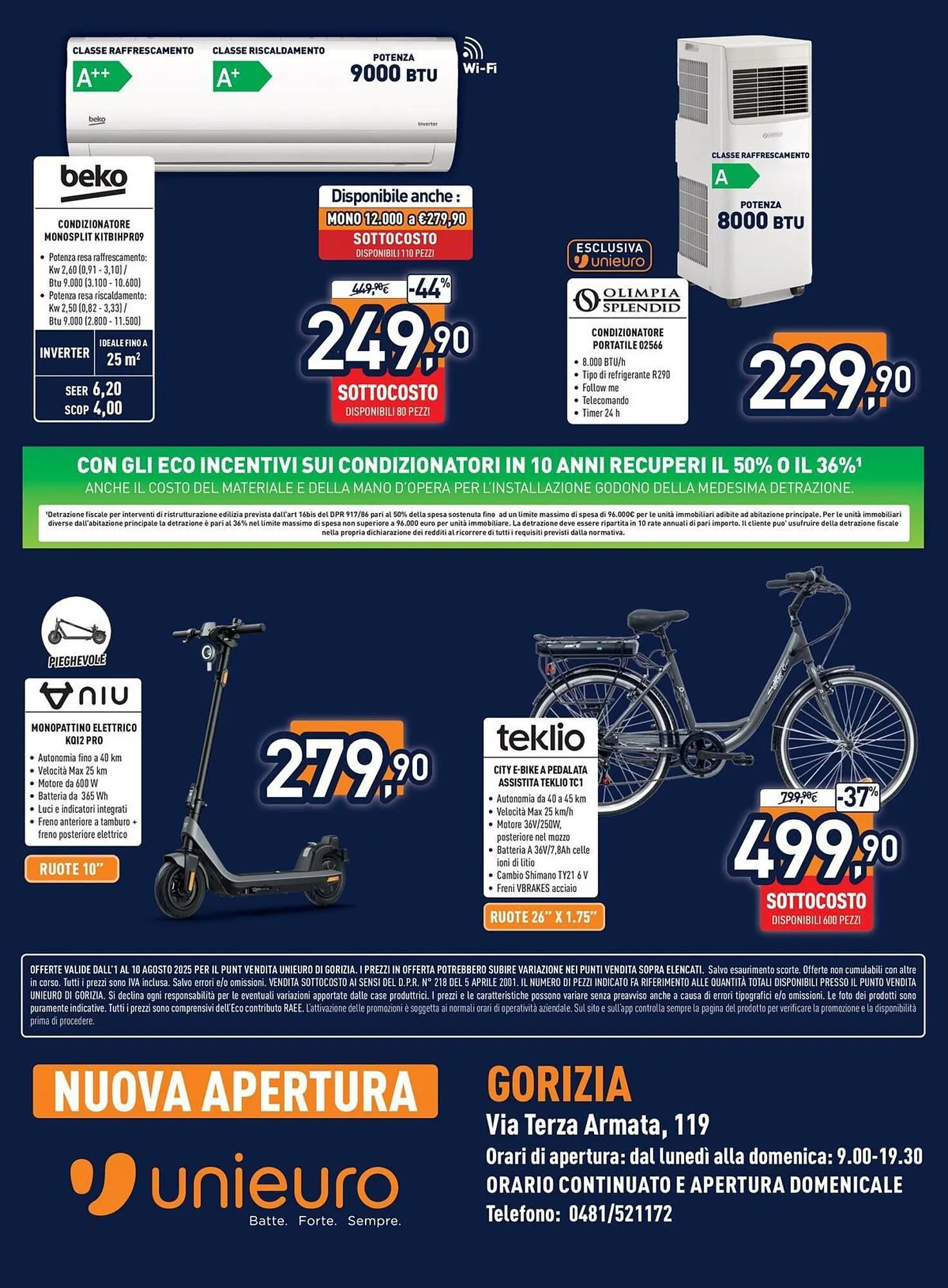 Volantino Unieuro da 1 agosto a 10 agosto di 2025 - Pagina del volantino 8
