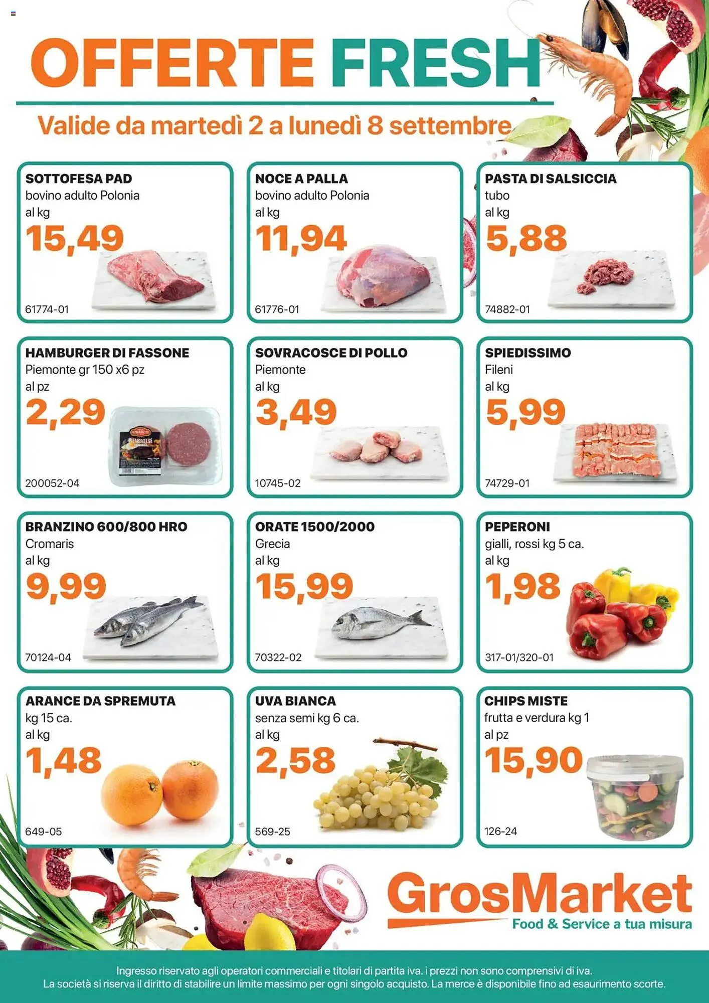 volantino GrosMarket da 2 settembre a 8 settembre di 2025 - Pagina del volantino 1