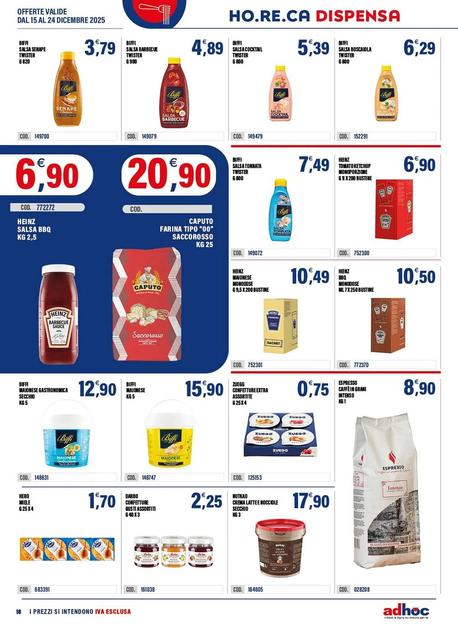 Volantino Adhoc da 15 dicembre a 24 dicembre di 2025 - Pagina del volantino 18