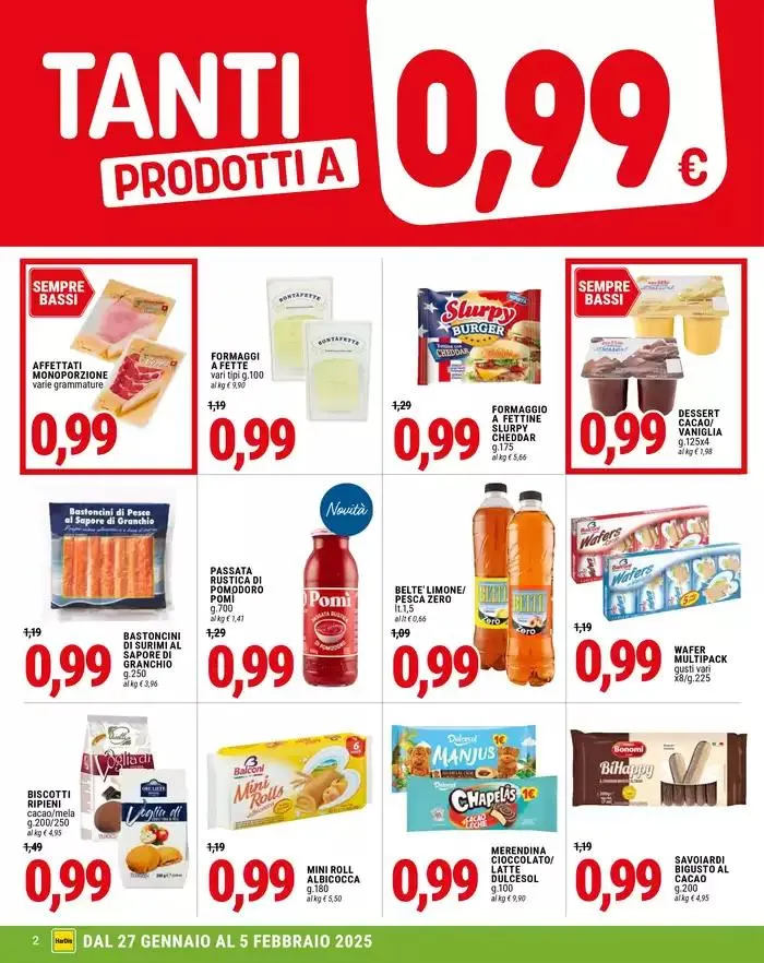 Tanti prodotti a 0,99 euro  da 27 gennaio a 5 febbraio di 2025 - Pagina del volantino 2