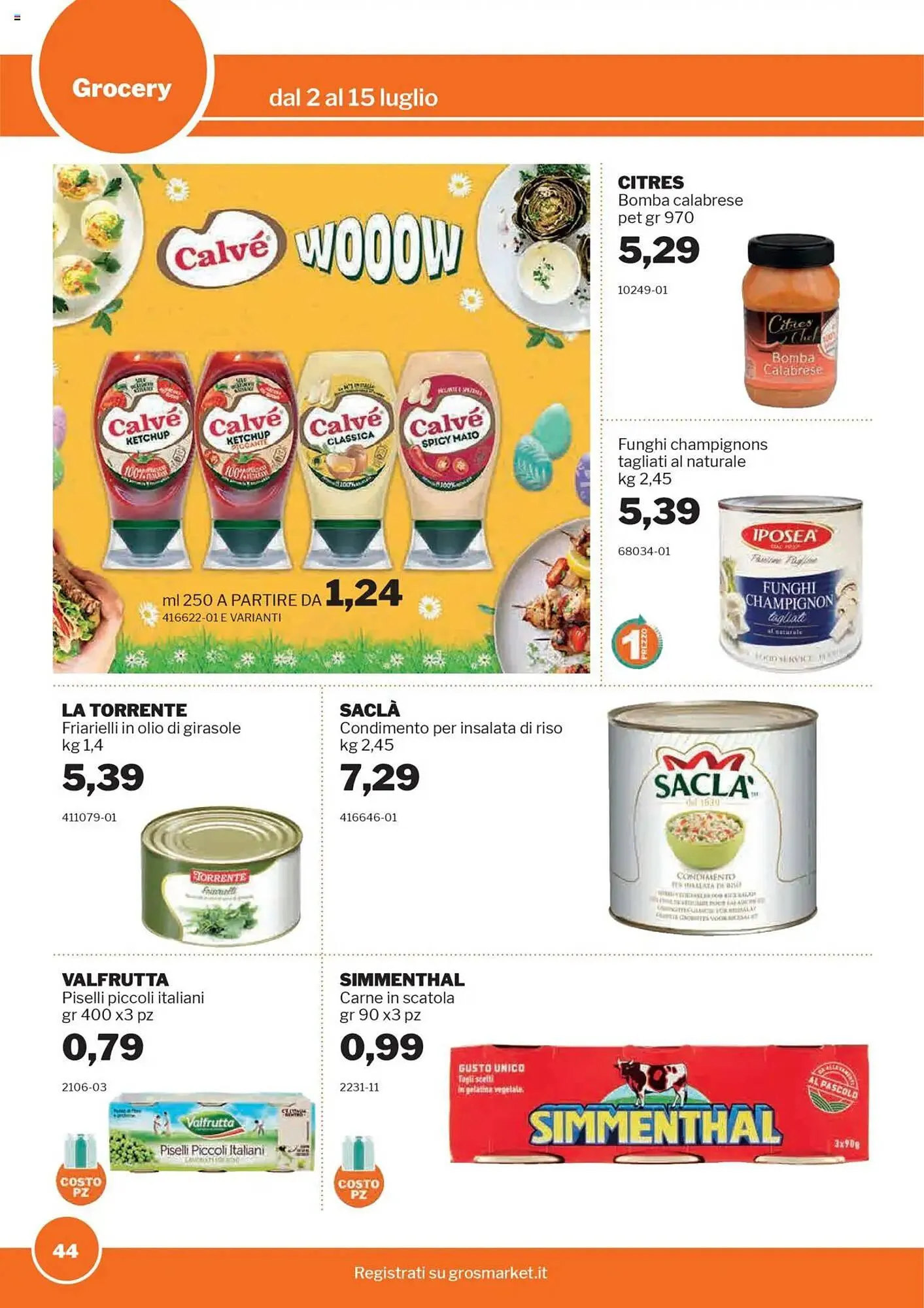 Volantino GrosMarket da 2 luglio a 15 luglio di 2025 - Pagina del volantino 44
