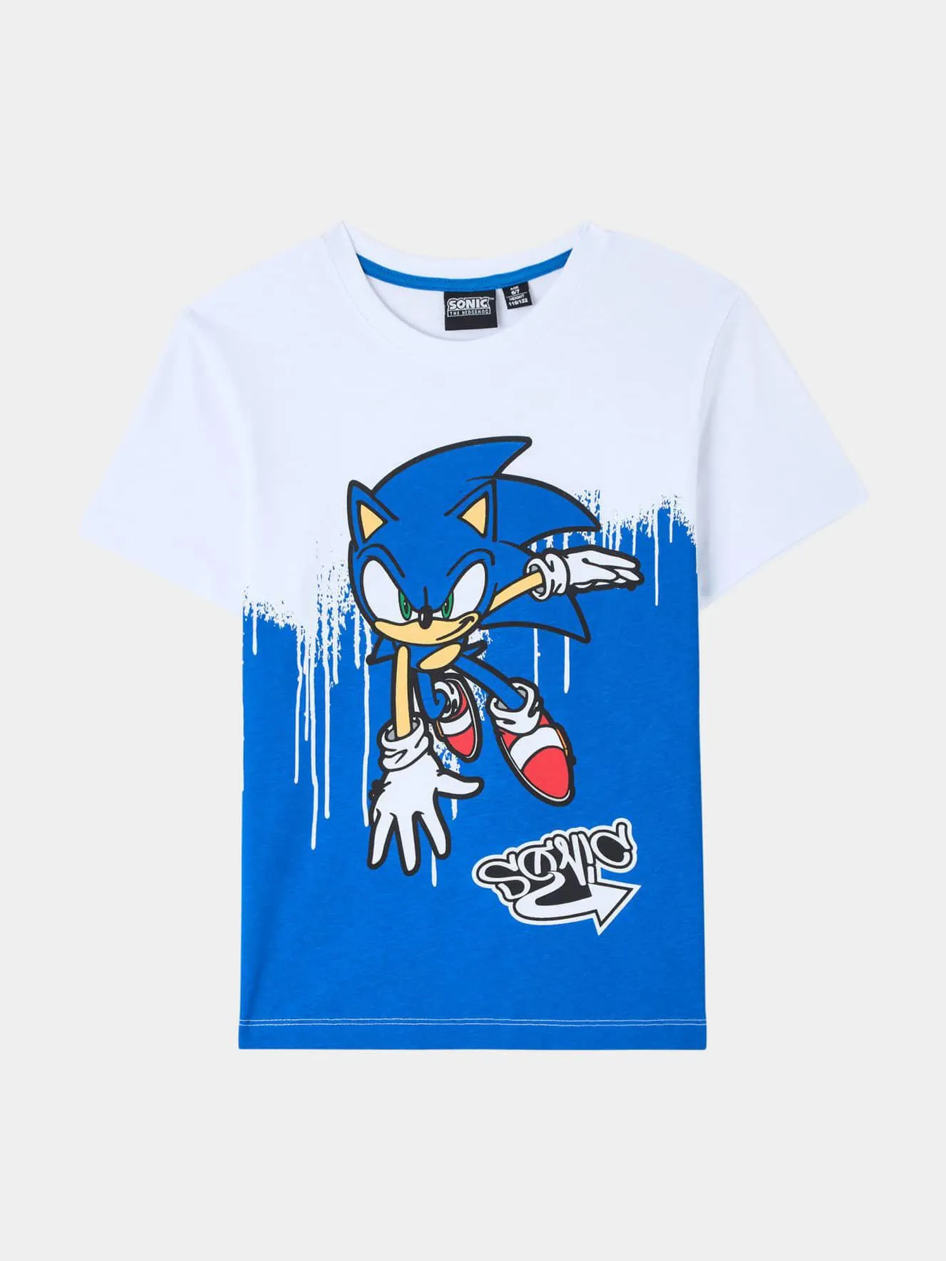 T-shirt stampa Sonic Bianco ottico