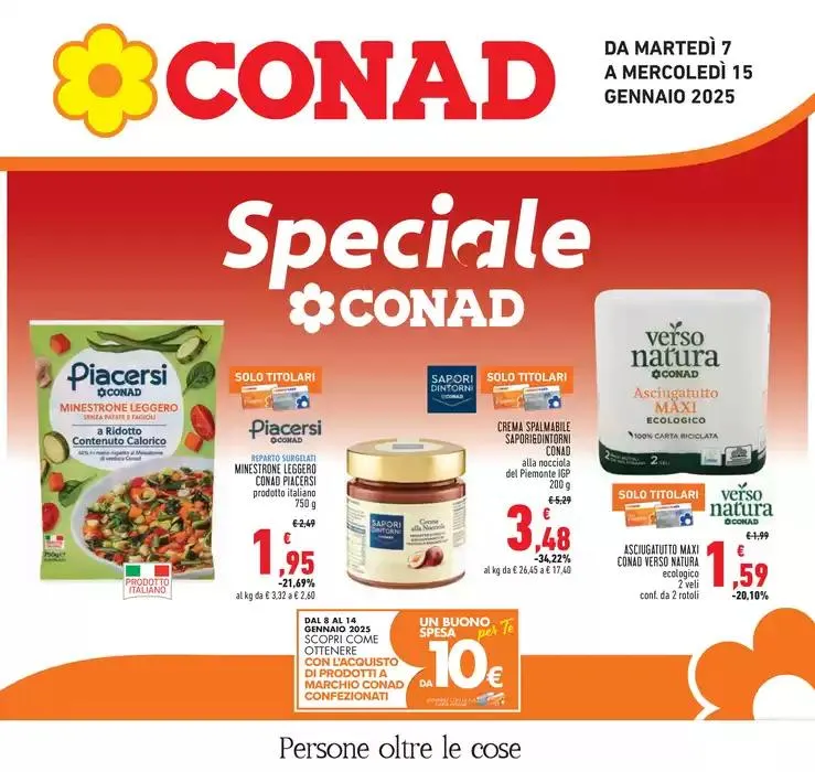 Speciale Conad da 7 gennaio a 15 gennaio di 2025 - Pagina del volantino 1