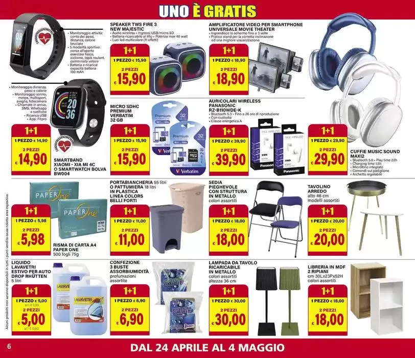1+1 Uno è Gratis da 24 aprile a 4 maggio di 2025 - Pagina del volantino 6