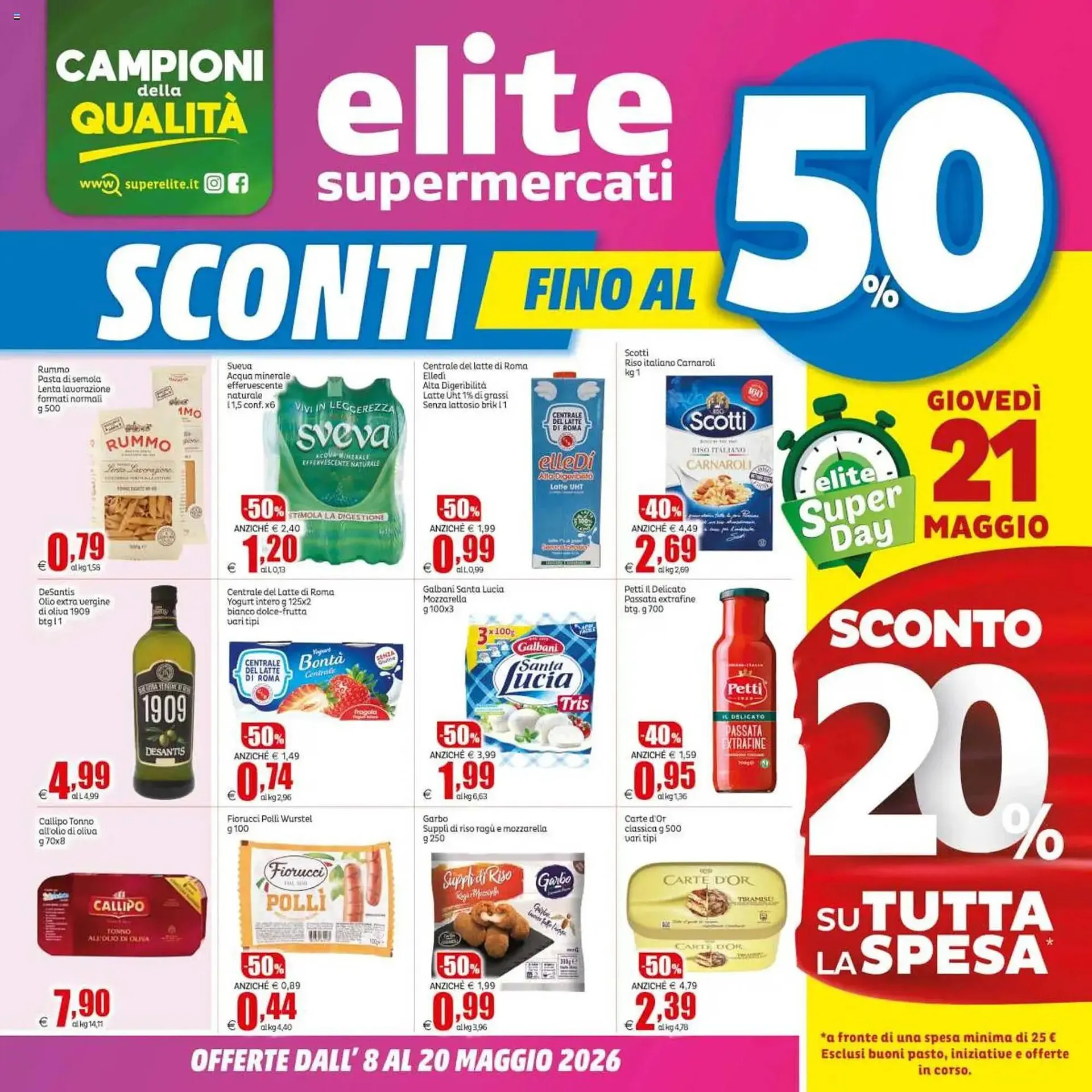 Volantino Elite da 8 maggio a 20 maggio di 2026 - Pagina del volantino 1