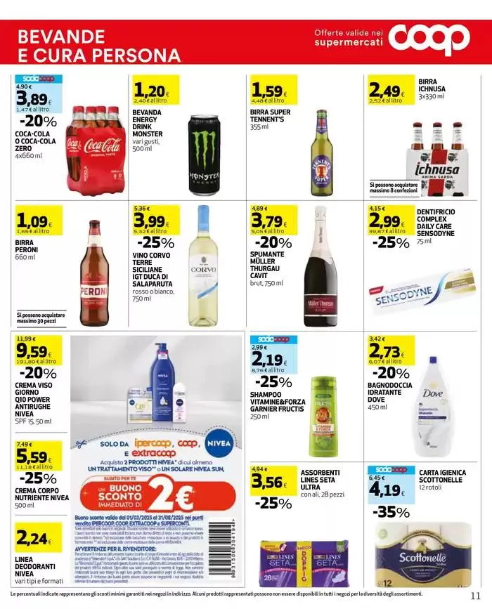 -25% su prodotti della linea da 27 marzo a 9 aprile di 2025 - Pagina del volantino 11