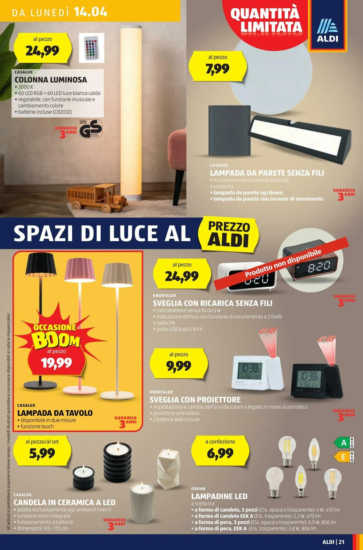 Aldi Volantino attuale da 14 aprile a 20 aprile di 2025 - Pagina del volantino 21