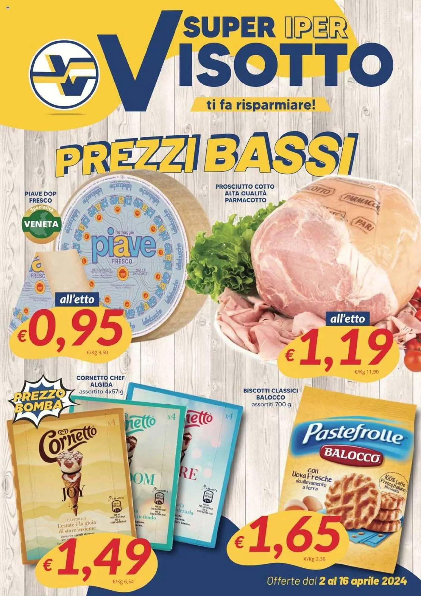 Volantino Supermercati Visotto da 2 aprile a 16 aprile di 2024 - Pagina del volantino 1