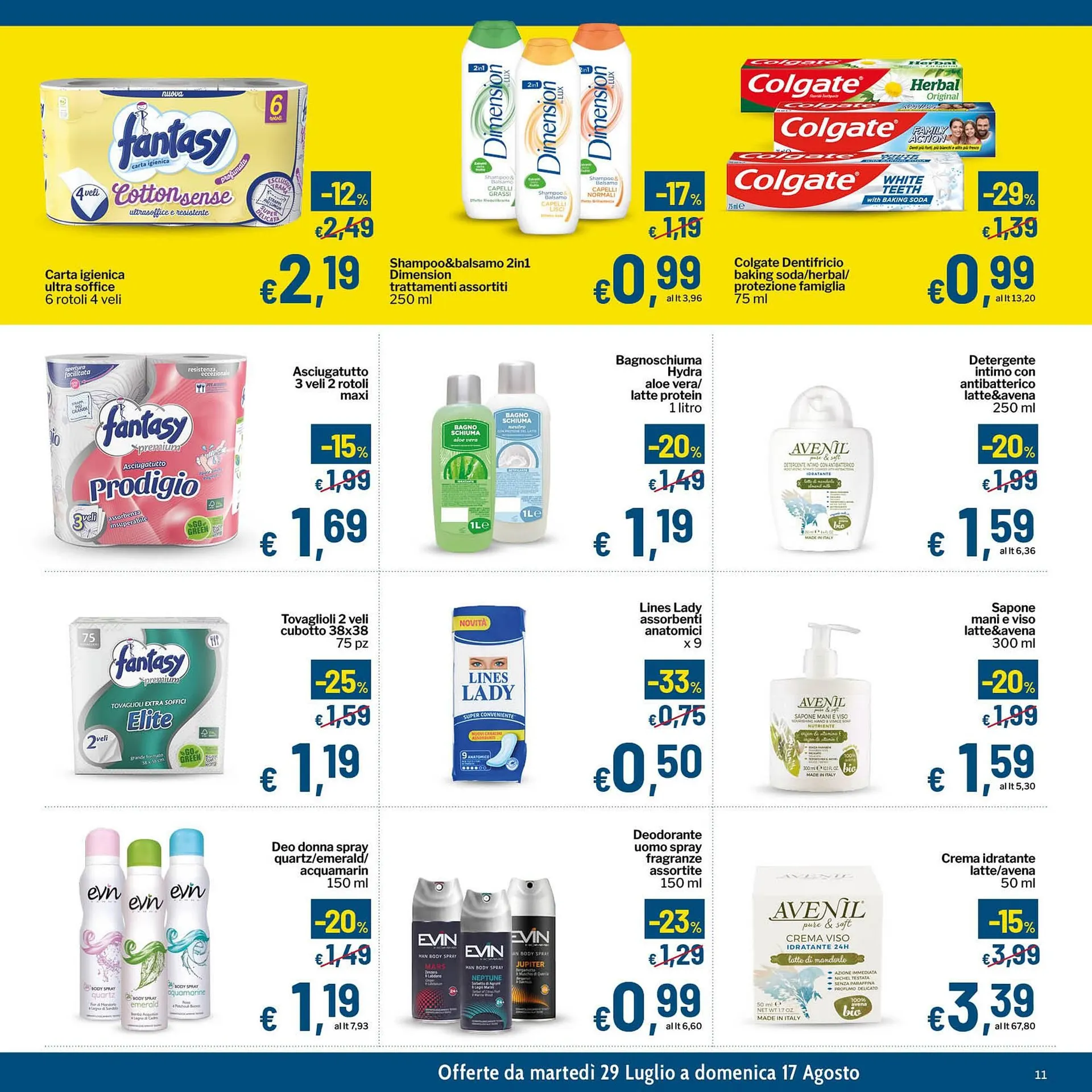 Volantino Qui Discount da 29 luglio a 17 agosto di 2025 - Pagina del volantino 11