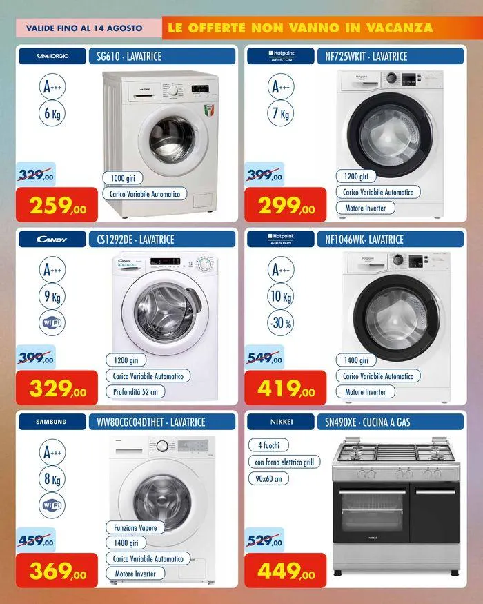Le offerte non vanno in vacanza da 9 luglio a 14 agosto di 2024 - Pagina del volantino 9