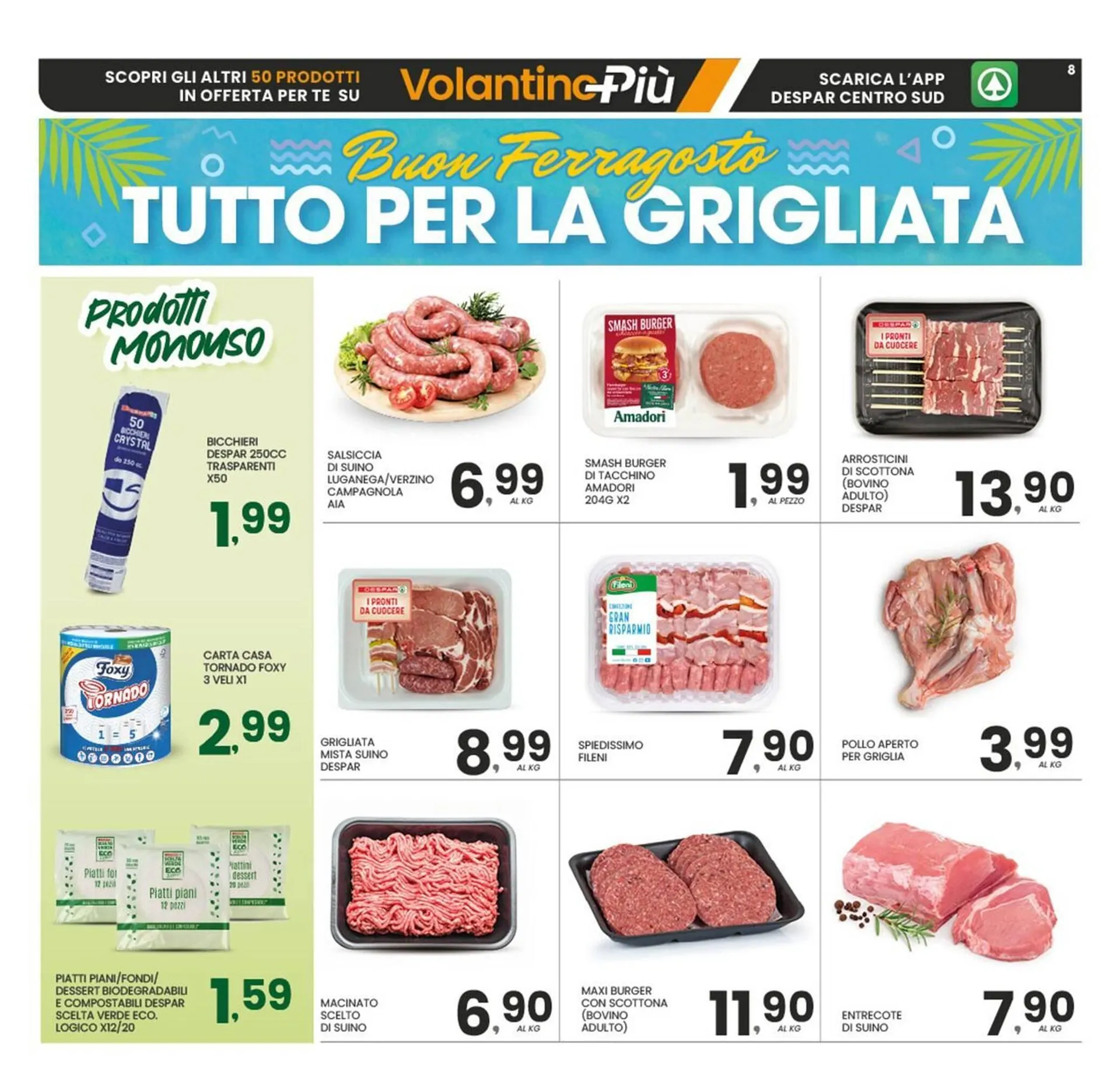 Volantino Despar da 4 agosto a 14 agosto di 2025 - Pagina del volantino 8
