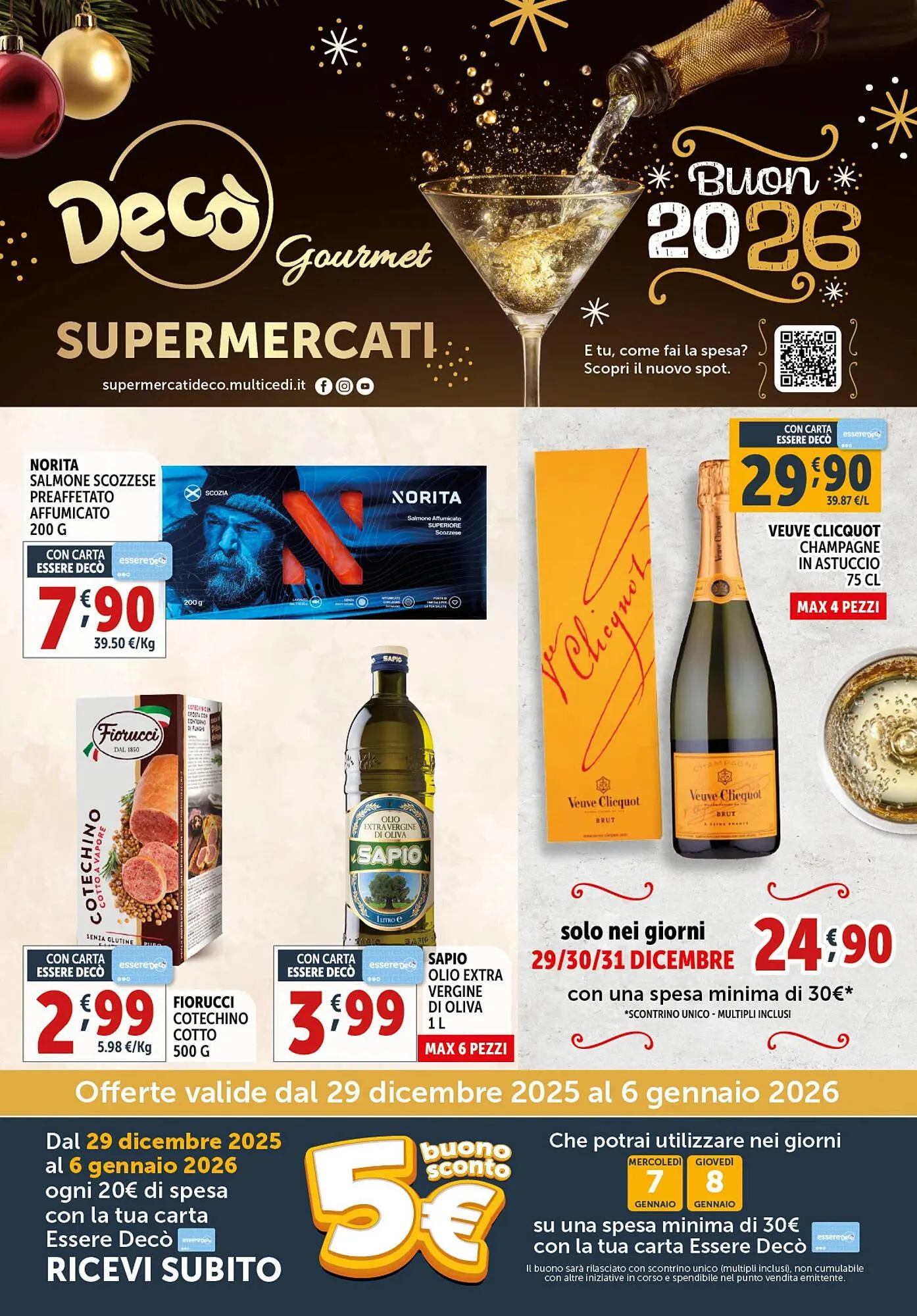 Volantino Gourmet Déco da 29 dicembre a 6 gennaio di 2026 - Pagina del volantino 1