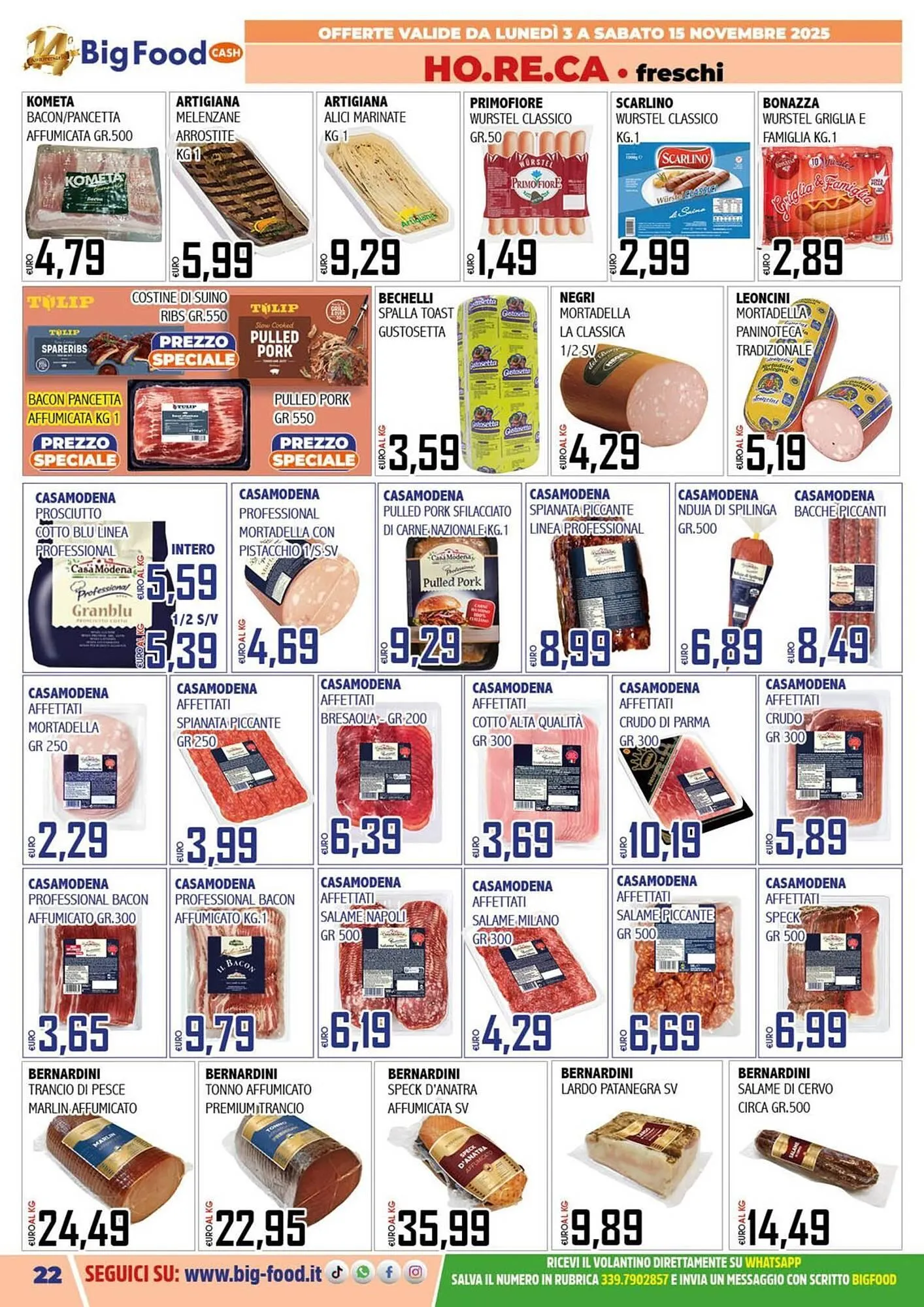 Volantino Big Food da 3 novembre a 15 novembre di 2025 - Pagina del volantino 22