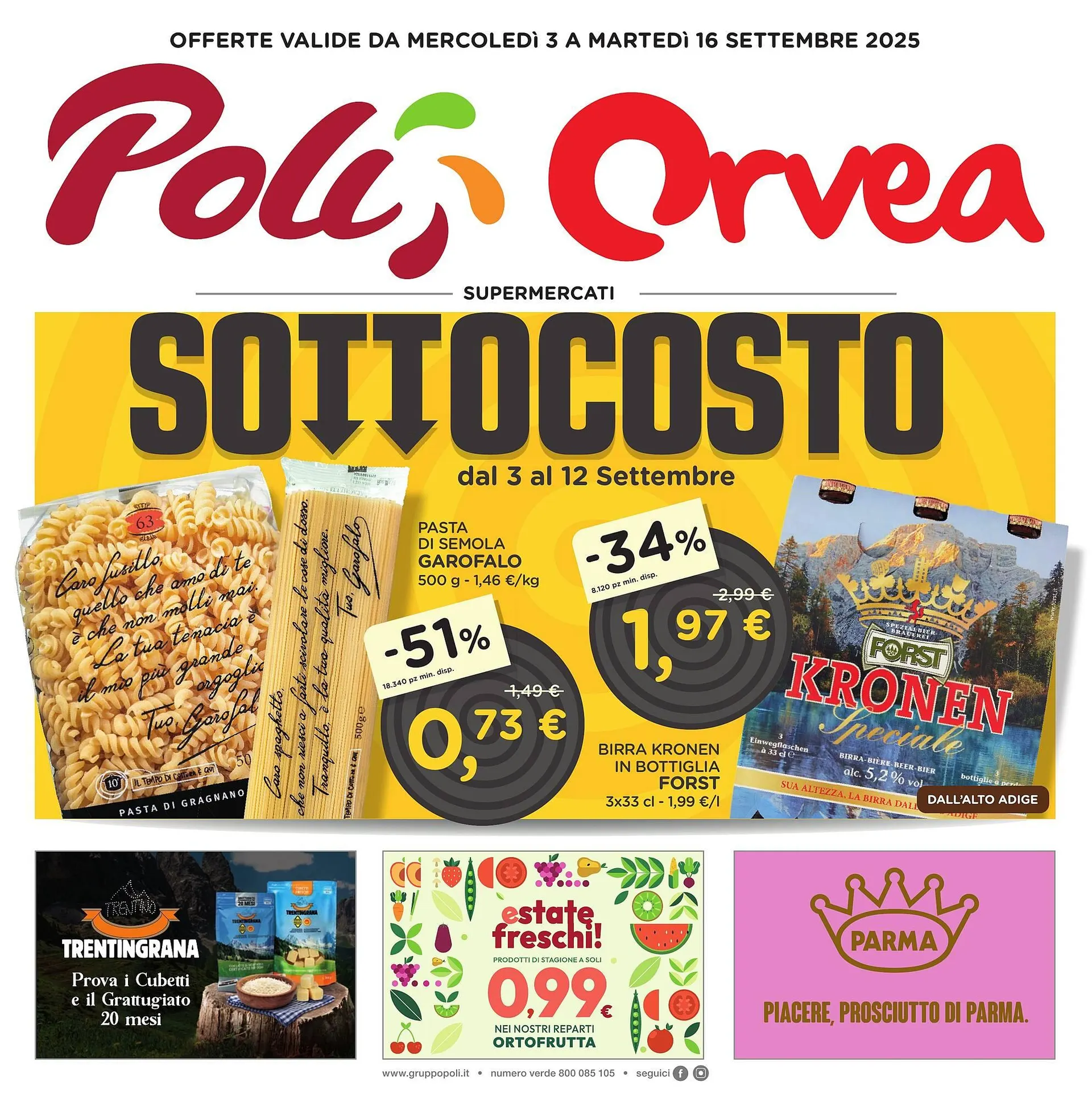 volantino Orvea da 3 settembre a 16 settembre di 2025 - Pagina del volantino 1