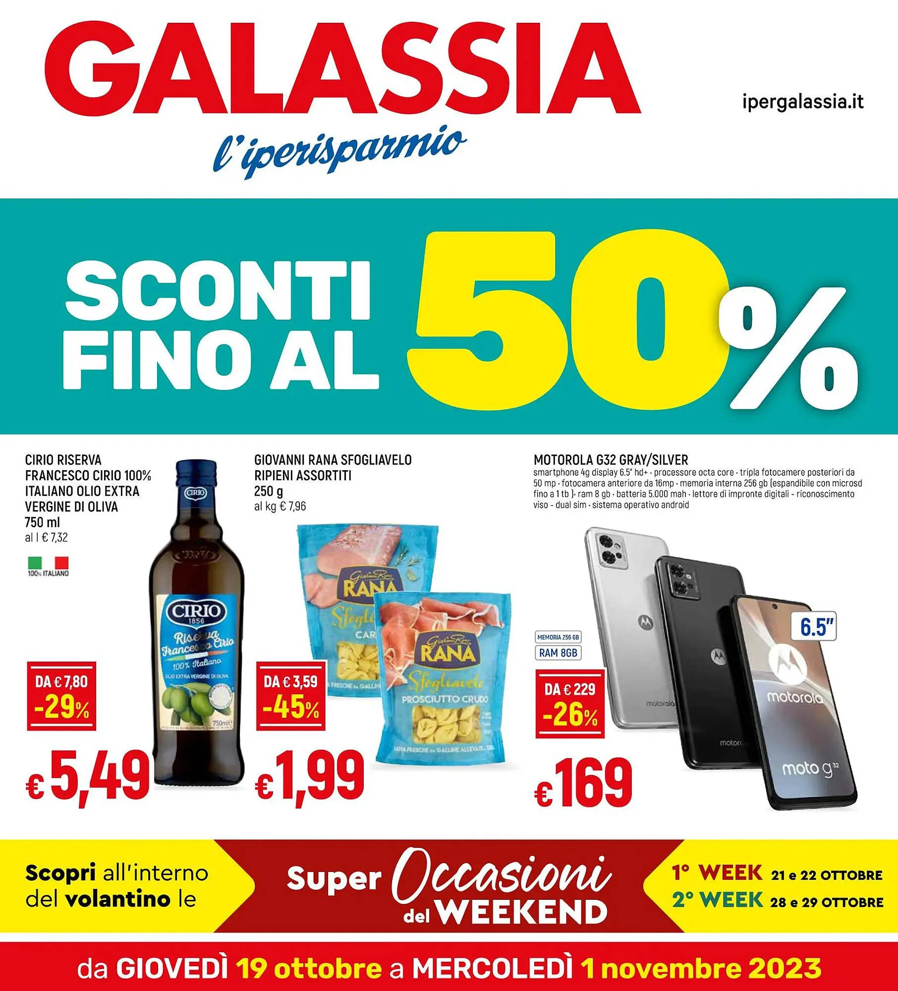 Volantino Galassia da 19 ottobre a 1 novembre di 2023 - Pagina del volantino 1