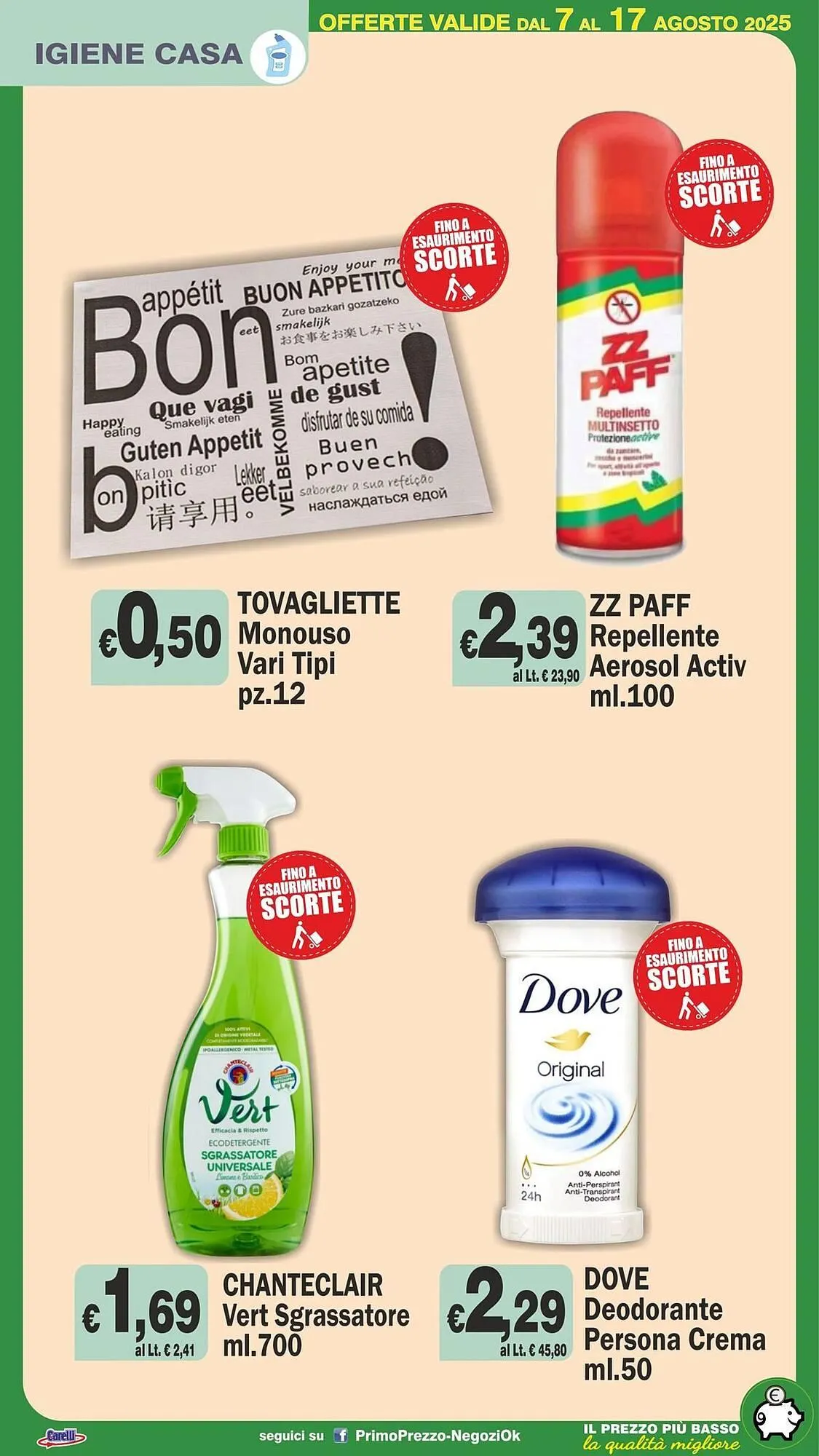 Volantino Primo Prezzo da 7 agosto a 17 agosto di 2025 - Pagina del volantino 26