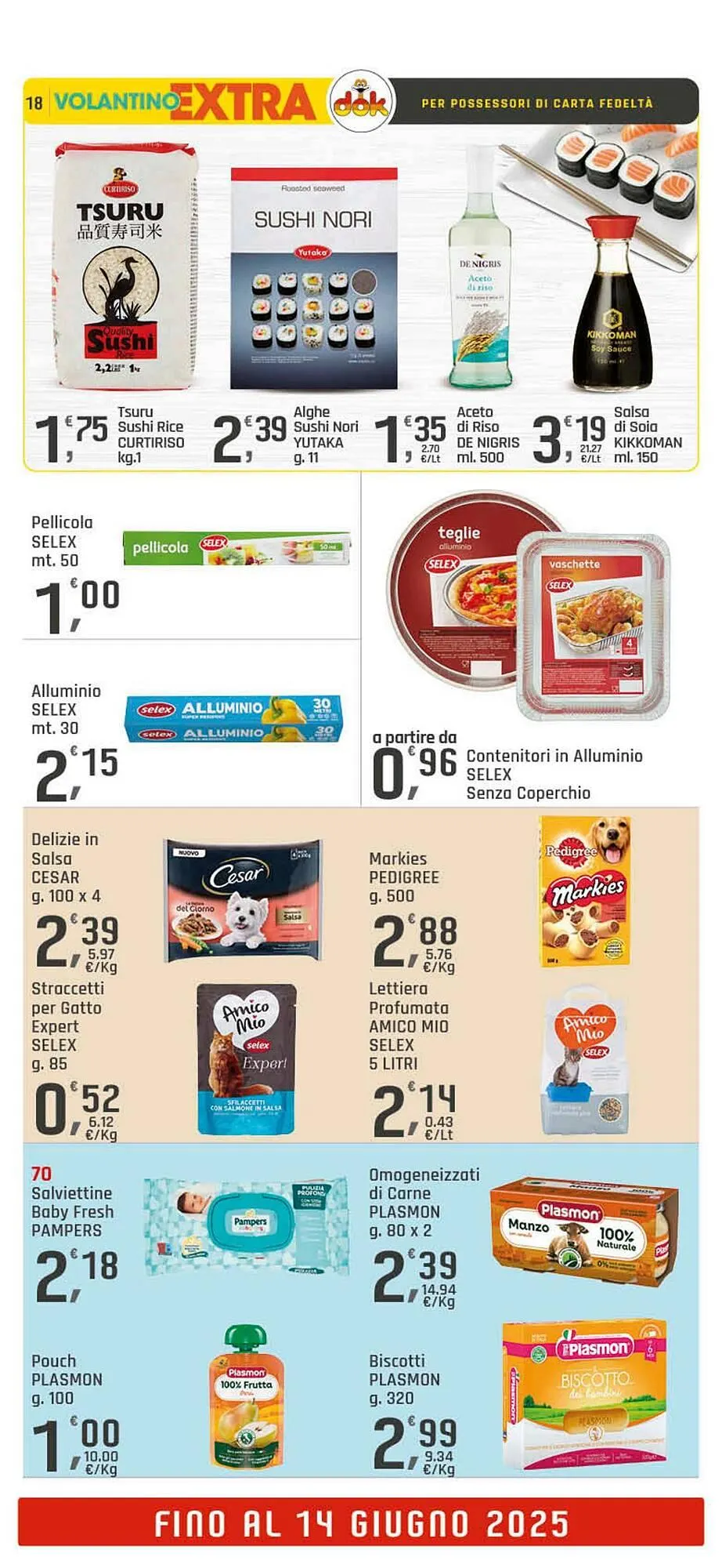 Volantino Supermercati Dok da 5 giugno a 14 giugno di 2025 - Pagina del volantino 18