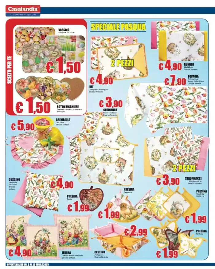 Pasqua con chi vuoi ma il risparmio solo da noi  da 3 aprile a 20 aprile di 2025 - Pagina del volantino 12
