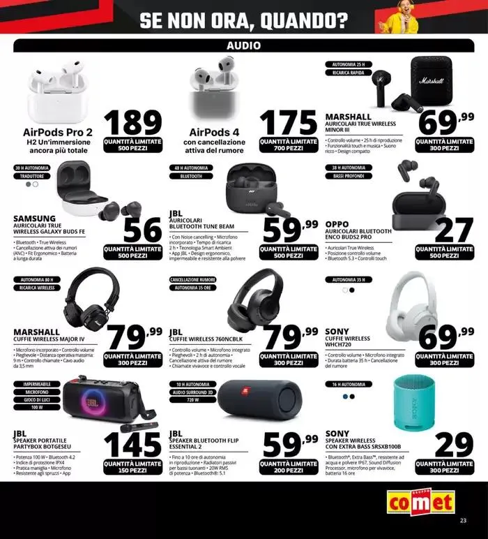 Black Friday Gran Finale da Comet! da 27 novembre a 2 dicembre di 2024 - Pagina del volantino 23