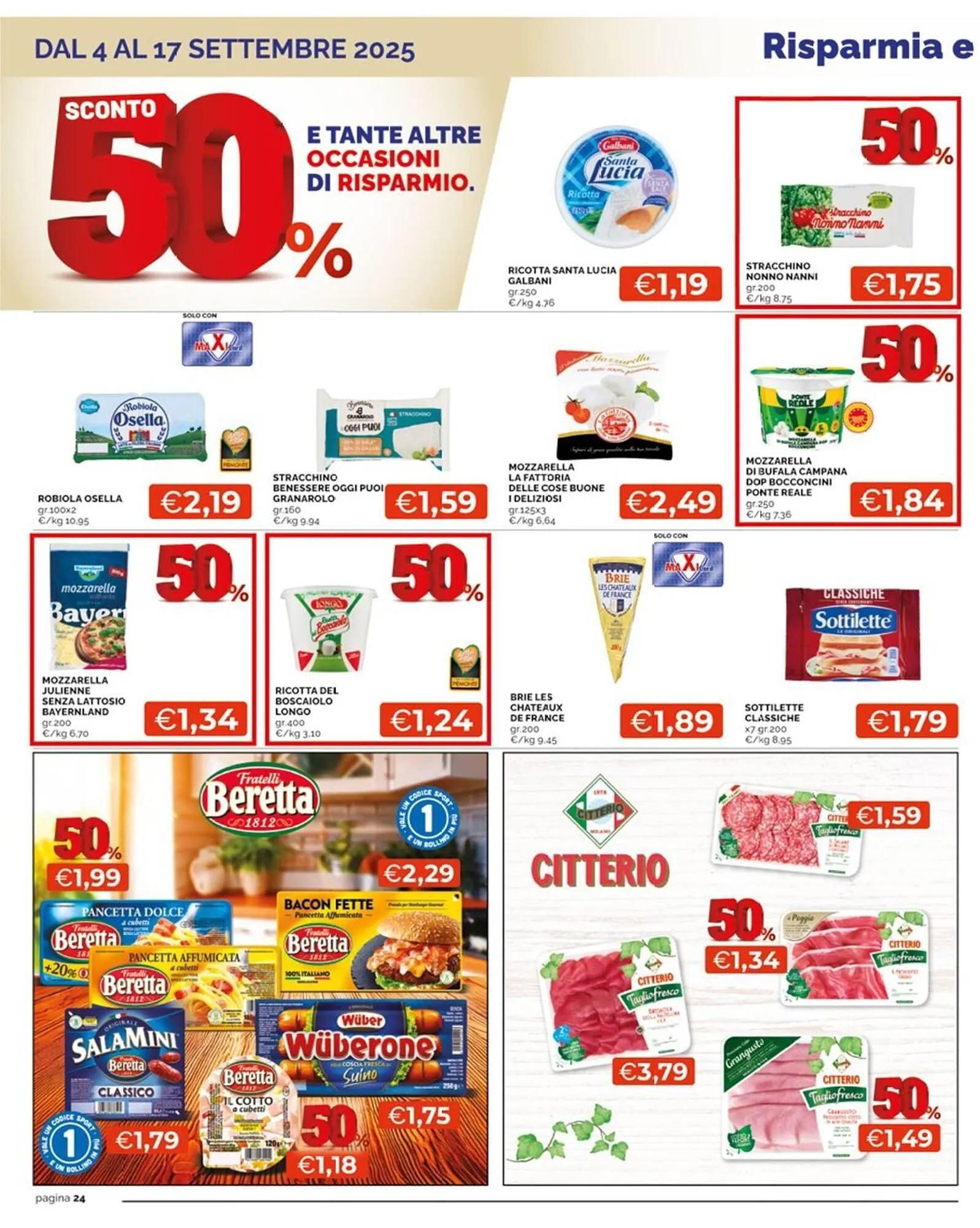 Volantino Maxisconto da 4 settembre a 17 settembre di 2025 - Pagina del volantino 24