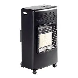 Stufa infrarossi a gpl nera - l 43 x h 78 x p 42 cm -potenza 4,2 kw