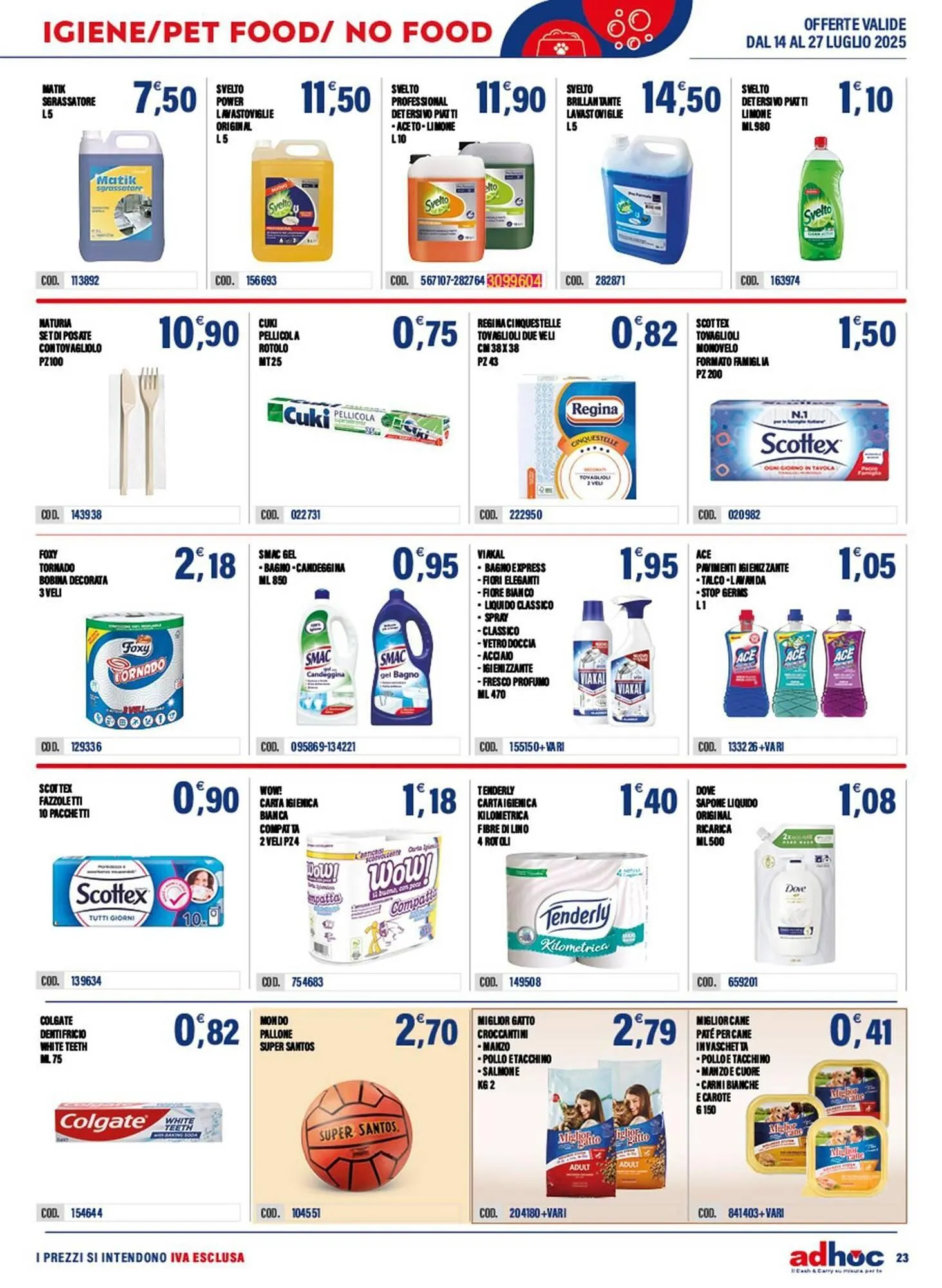 Volantino Adhoc da 15 luglio a 27 luglio di 2025 - Pagina del volantino 23