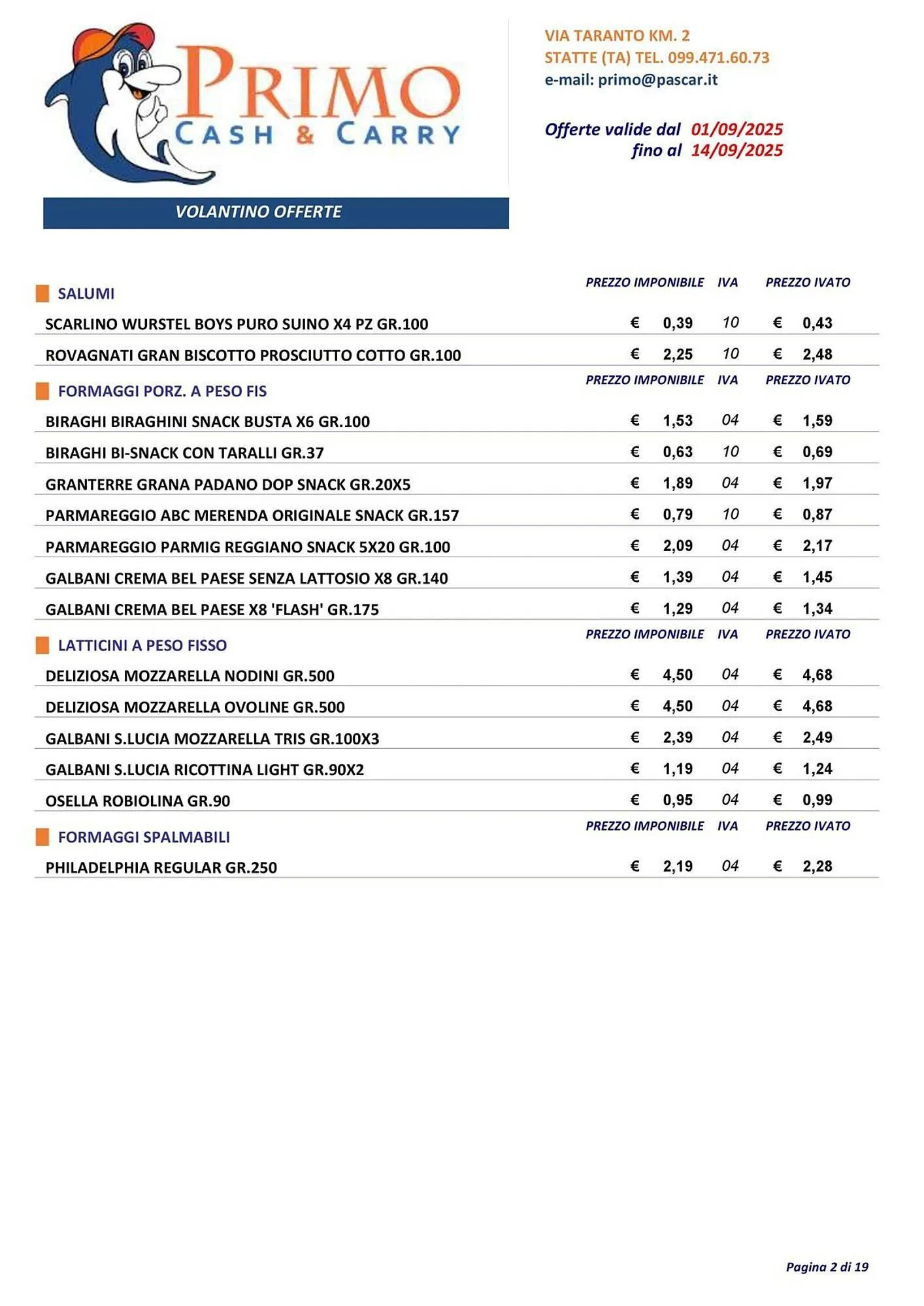 Volantino Gruppo Pascar da 1 settembre a 14 settembre di 2025 - Pagina del volantino 2