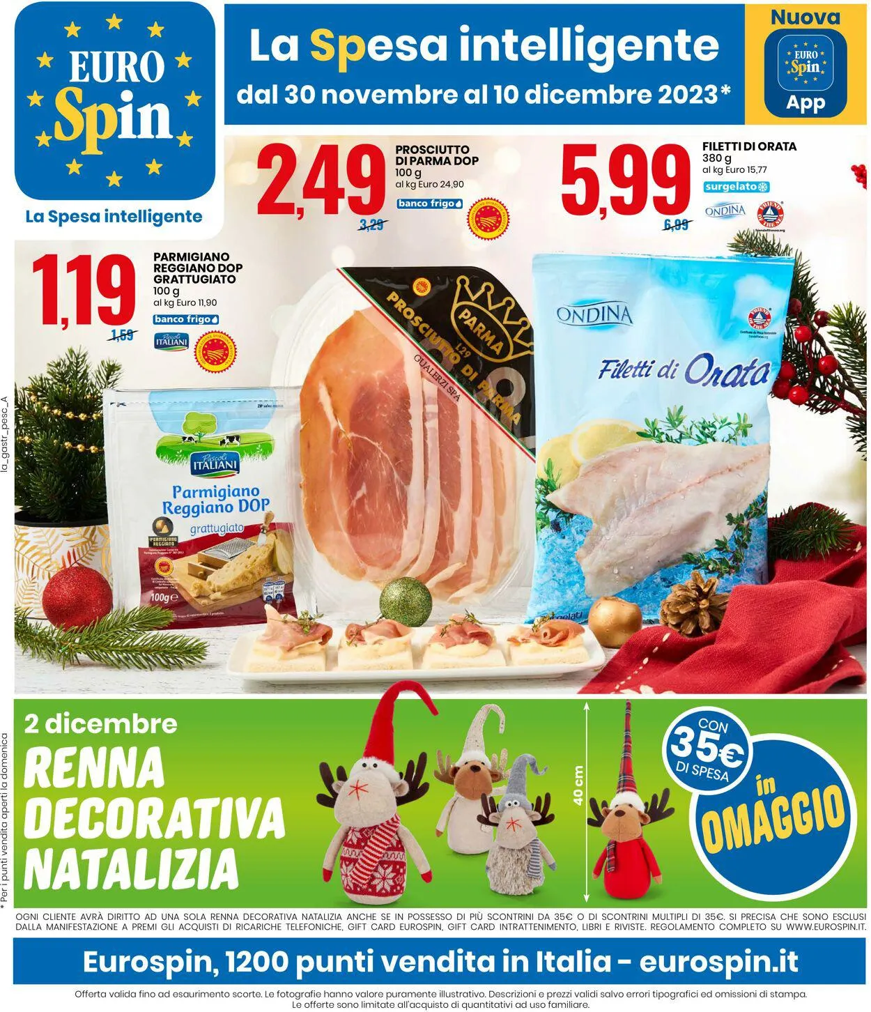 EURO Spin Volantino attuale da 25 novembre a 10 dicembre di 2023 - Pagina del volantino 1