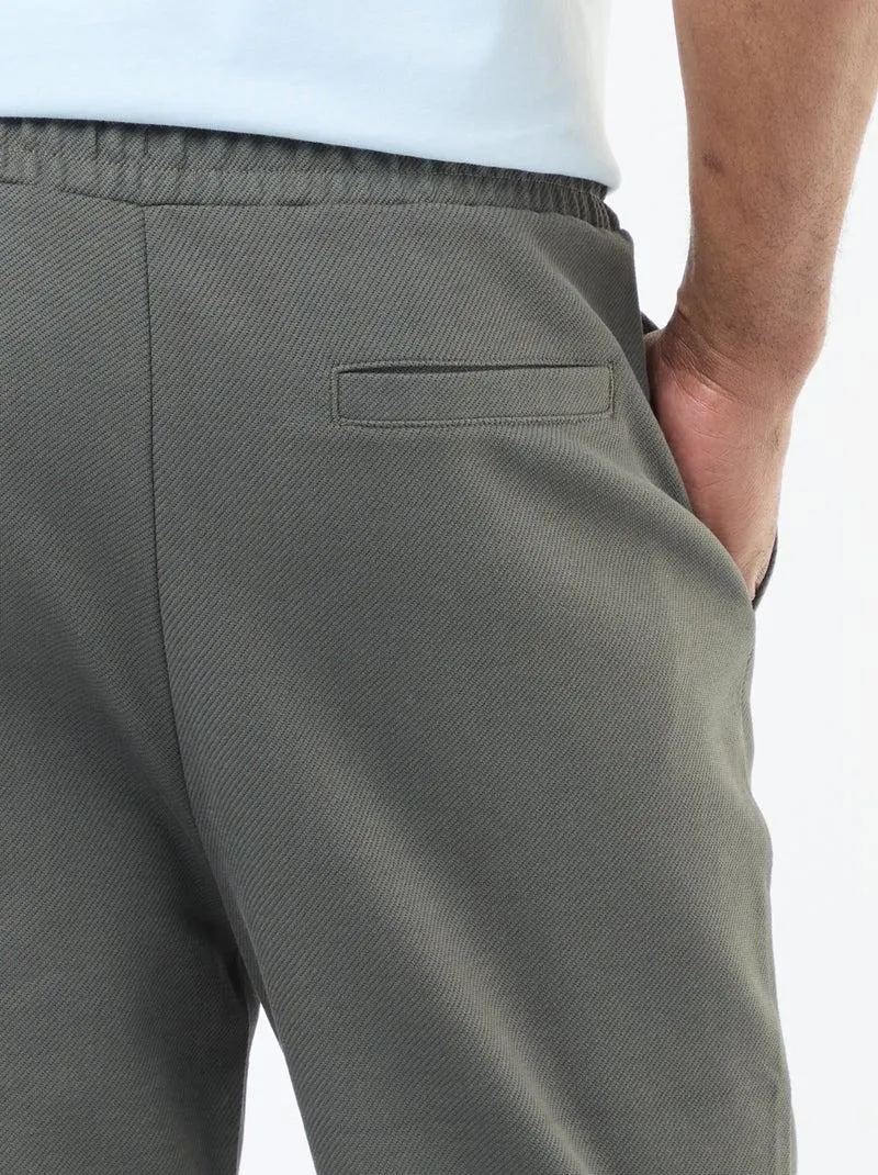 Joggers in maglia piqué - Kaki