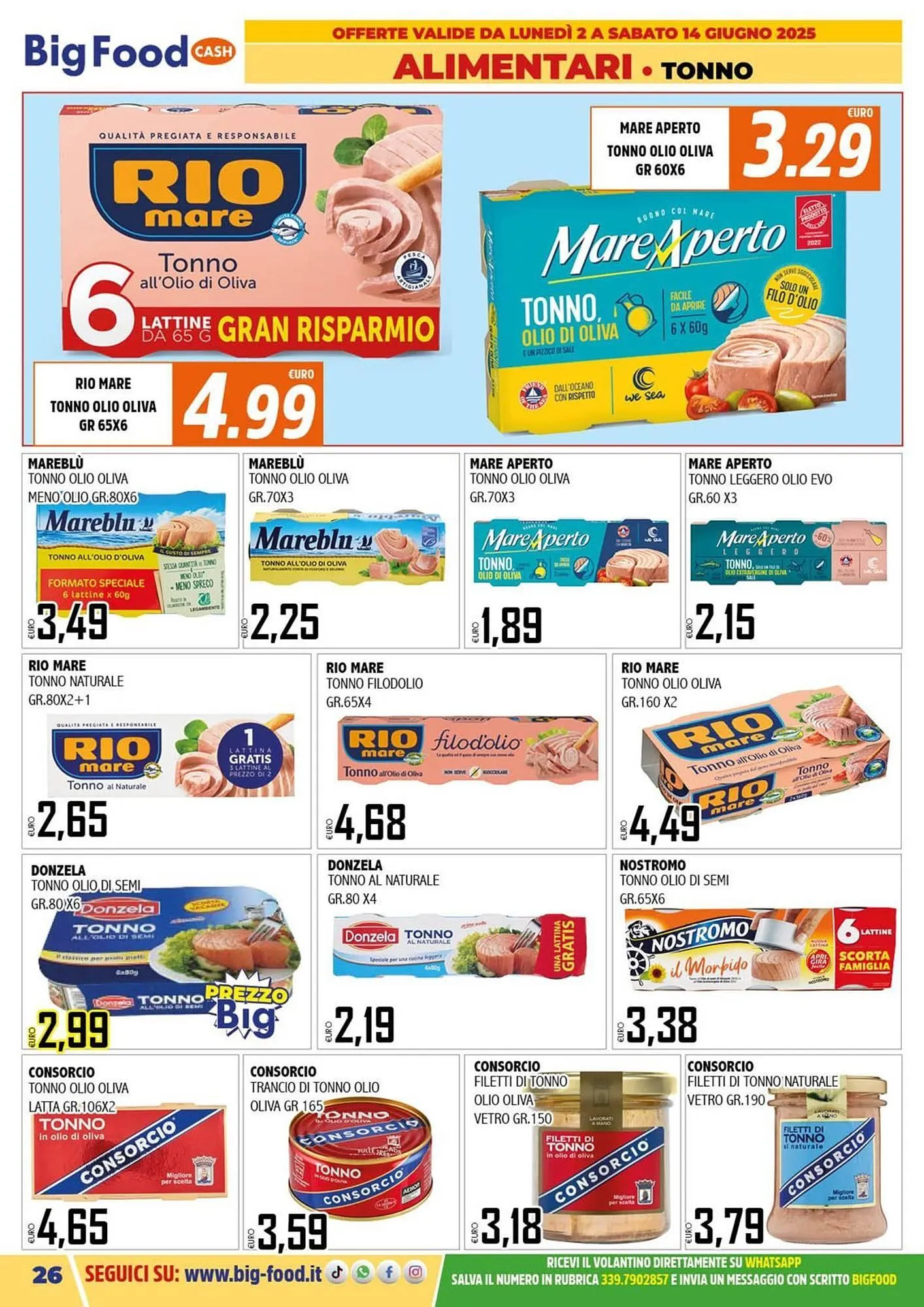 Volantino Big Food da 2 giugno a 14 giugno di 2025 - Pagina del volantino 26