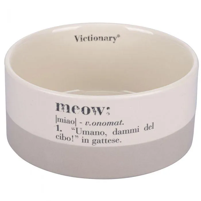 Ciotola piccola per gatti 600 ml, Victionary Meow