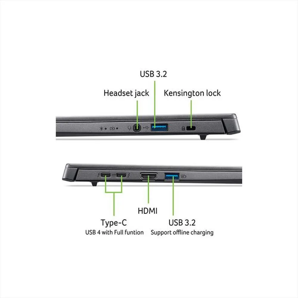 ACER - NOTEBOOK ASPIRE 14 AI A14-52M-55D0 - 14"-Grigio