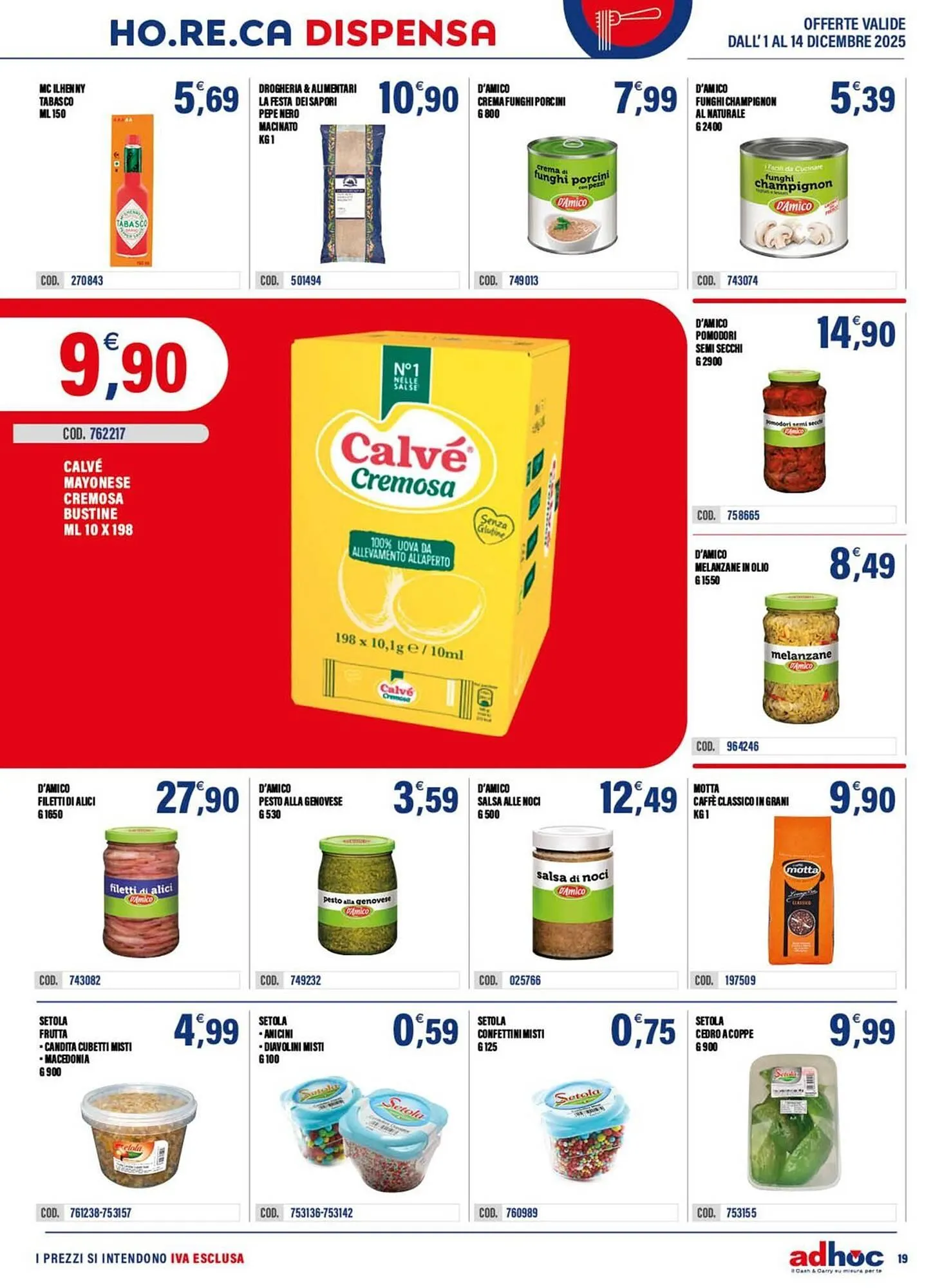 Volantino Adhoc da 2 dicembre a 14 dicembre di 2025 - Pagina del volantino 19
