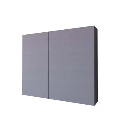 Specchio contenitore bagno a 2 ante 80x15x68 cm opaco