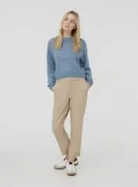 Pantaloni in rasatello Sabbia