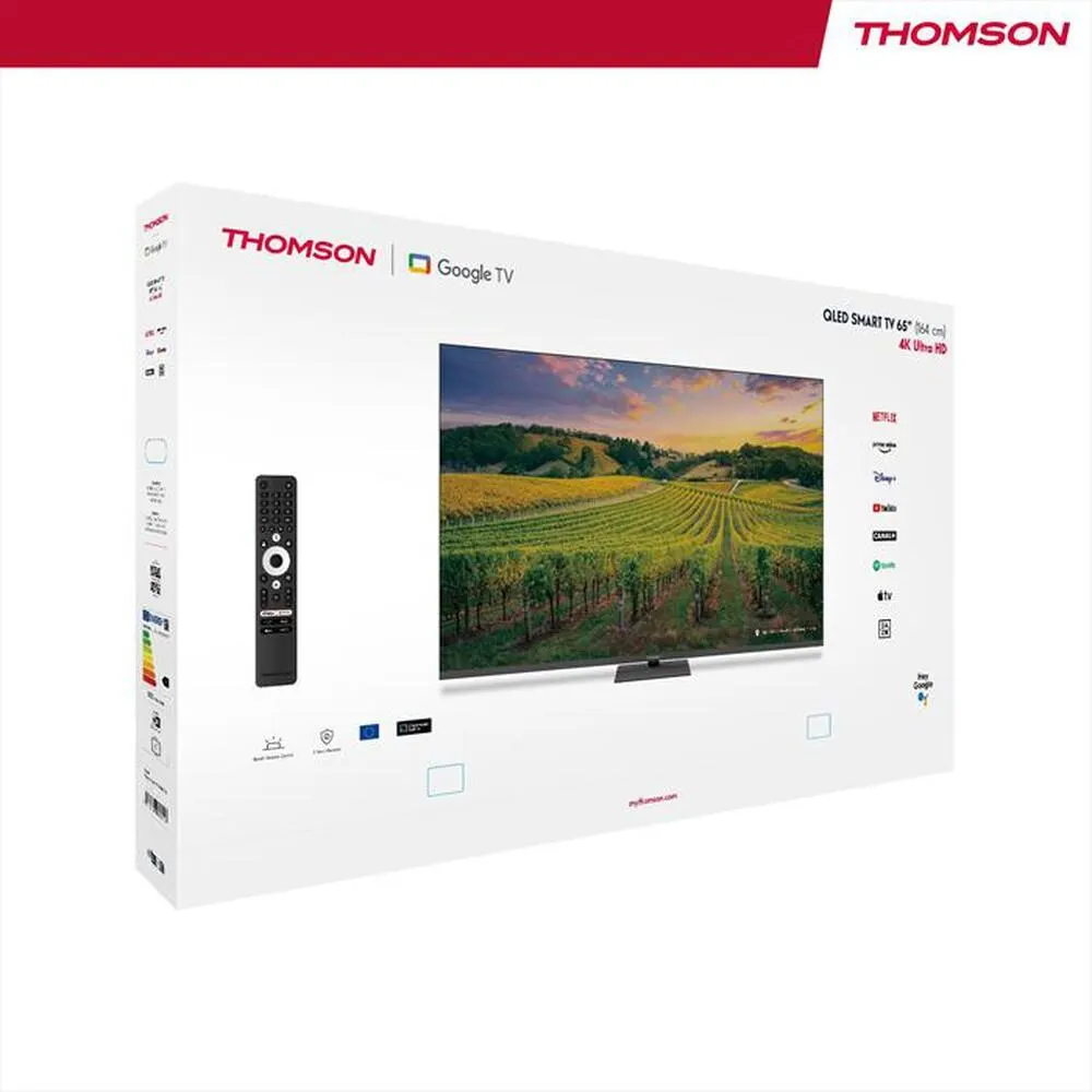 THOMSON - Smart TV Q-LED UHD 4K 65" 65QG5C14-Nero